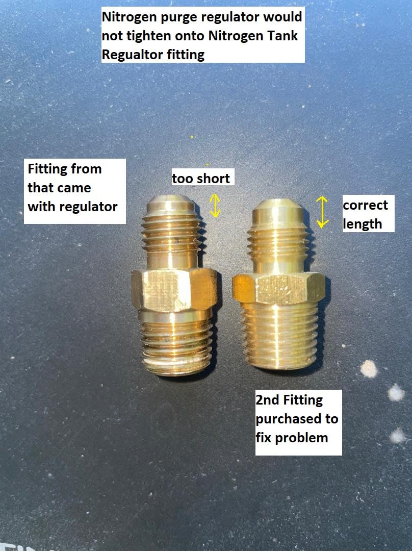 SPARC Premium Nitrogen Regulator HVAC - LIFETIME USA Warranty | 0-600PSI Delivery Pressure - for Brazing Purging Testing - CGA580 Inert Gas Helium Argon customer photo 1