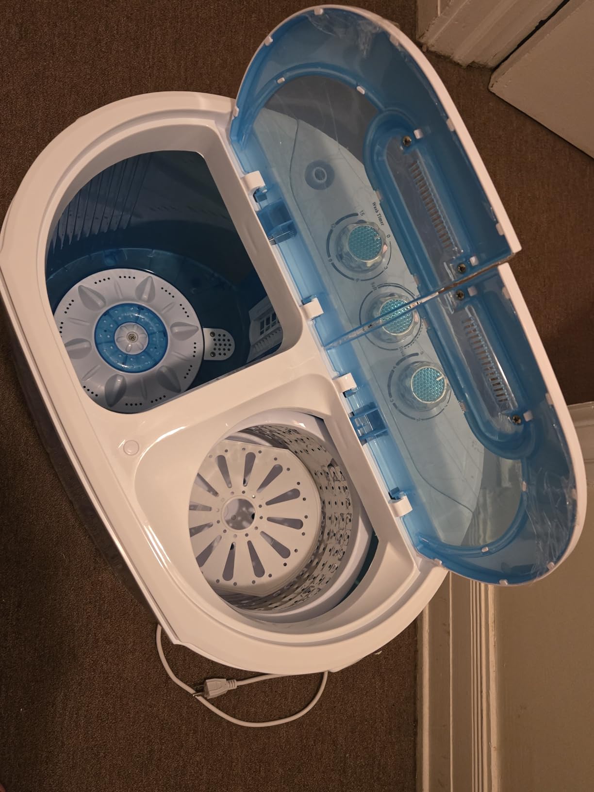 ZenStyle Portable Washer Compact Twin Tub 9.9 LB Mini Top Load Washing Machine Washer/Spinner w/ 6.57 FT Inlet Hose customer photo 2