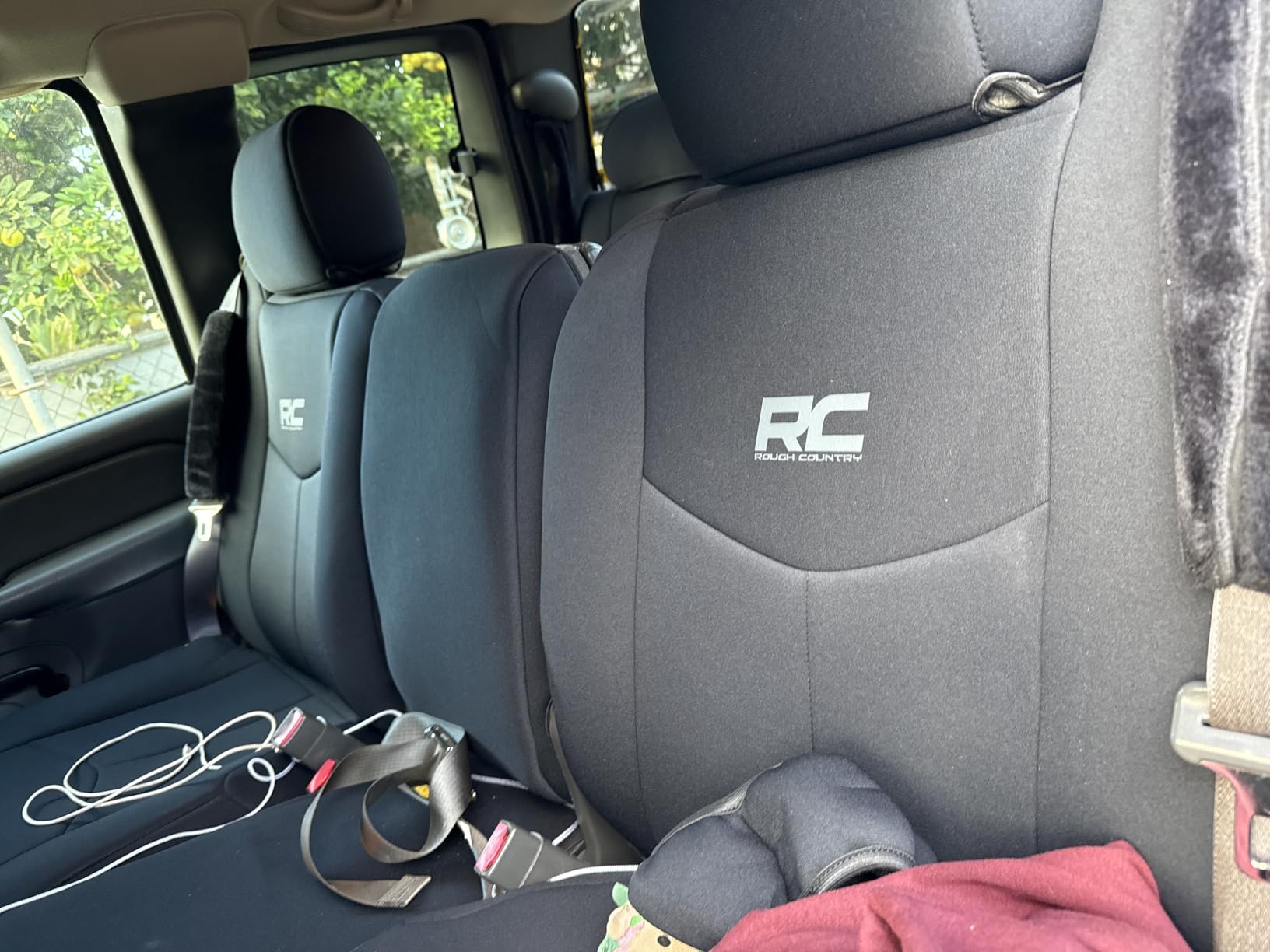 Rough Country Neoprene Seat Covers for Chevy Silverado & GMC Sierra 1500 (1999-2006 & Classic) - Waterproof, UV-Resistant, Foam-Padded Front & Rear Covers customer photo 1