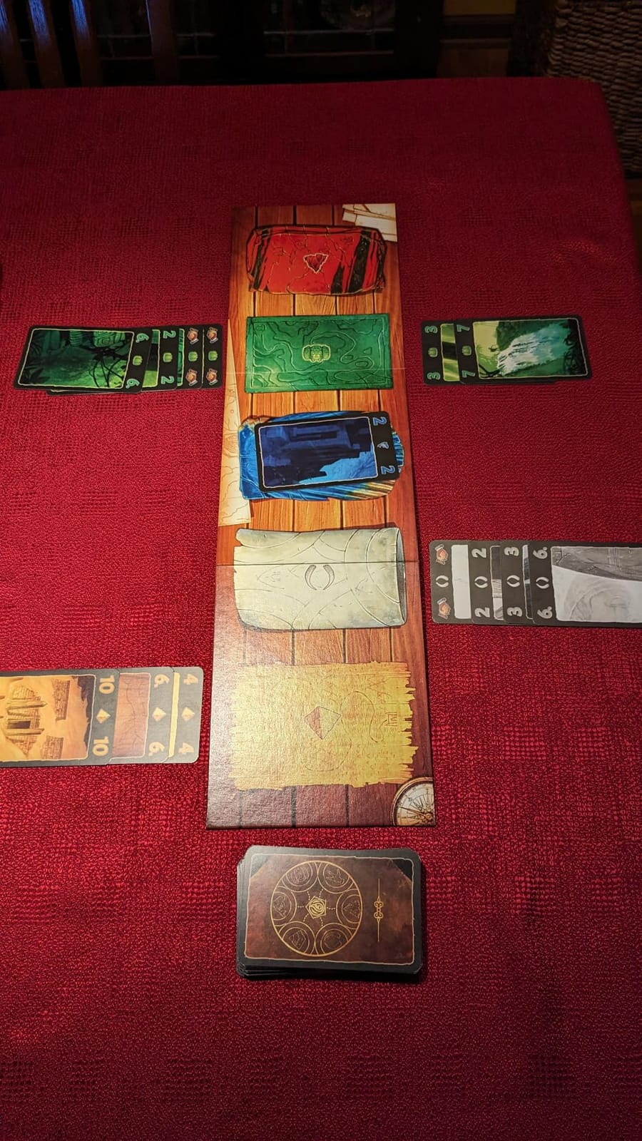 Lost Cities Card Game - with 6th Expedition | Two-Sided Board for Classic or New Edition | By Reiner Knizia | A Kosmos Game customer photo 1