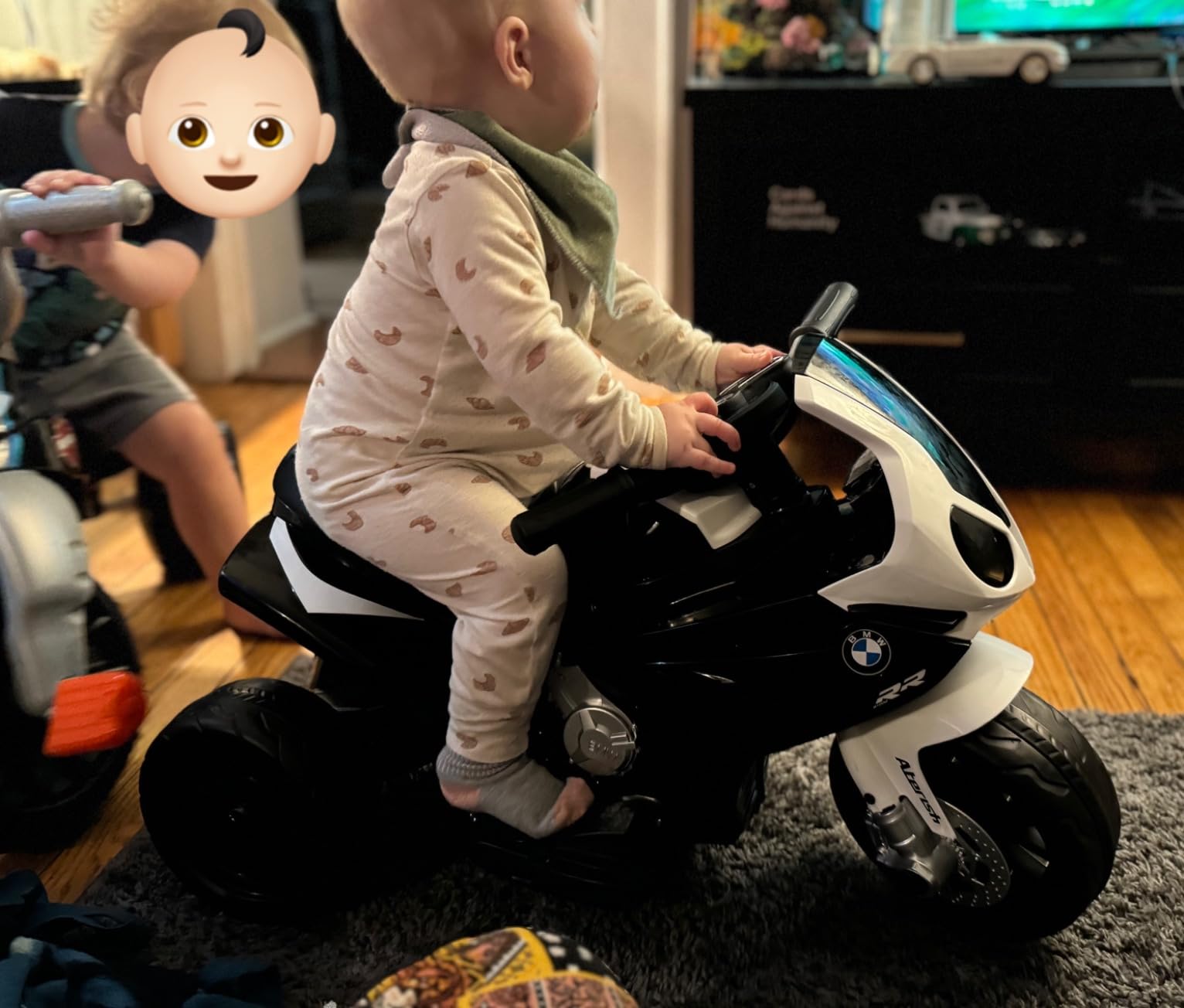 Costzon Kids Electric Ride on Motorcycle, 6V BMW Toddler Motorcycle (Black) customer photo 1