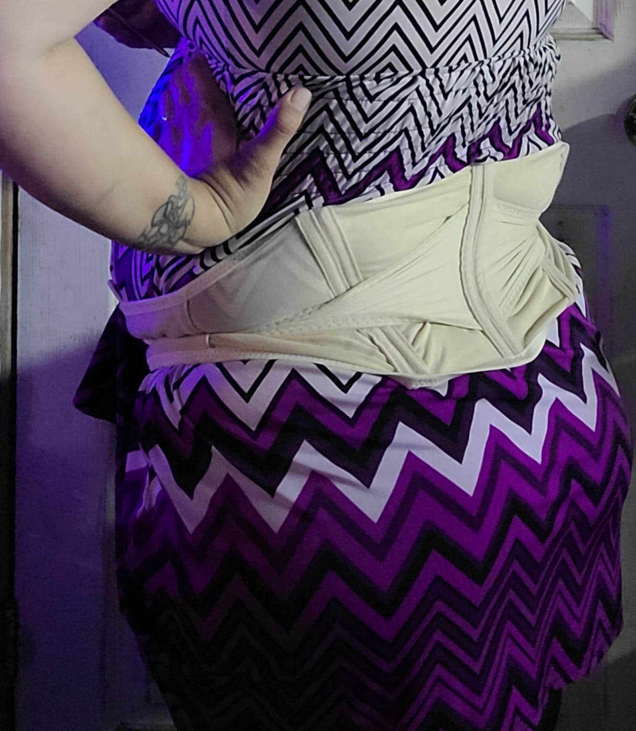Maternity Belt 2.0 - Belly Band for Pregnancy, Two in One Pregnancy Belt for Your Entire Pregnancy and Postpartum Recovery, Breathable Back and Pelvic Support Prenatal Cradle (Universal Size, Beige) customer photo 1