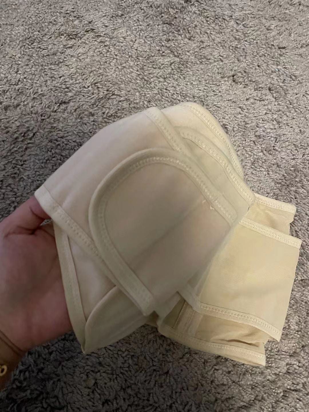 Maternity Belt 2.0 - Belly Band for Pregnancy, Two in One Pregnancy Belt for Your Entire Pregnancy and Postpartum Recovery, Breathable Back and Pelvic Support Prenatal Cradle (Universal Size, Beige) customer photo 2