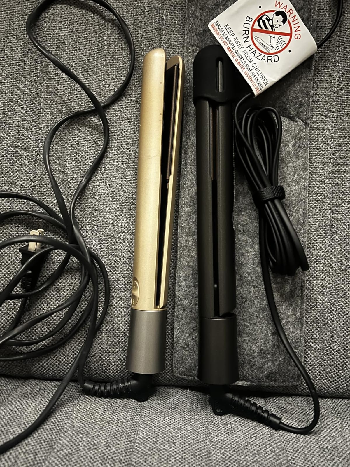 NITION Ceramic Tourmaline Hair Straighteners LCD Flat Iron MCH 10s Fast Heating Up. 1
