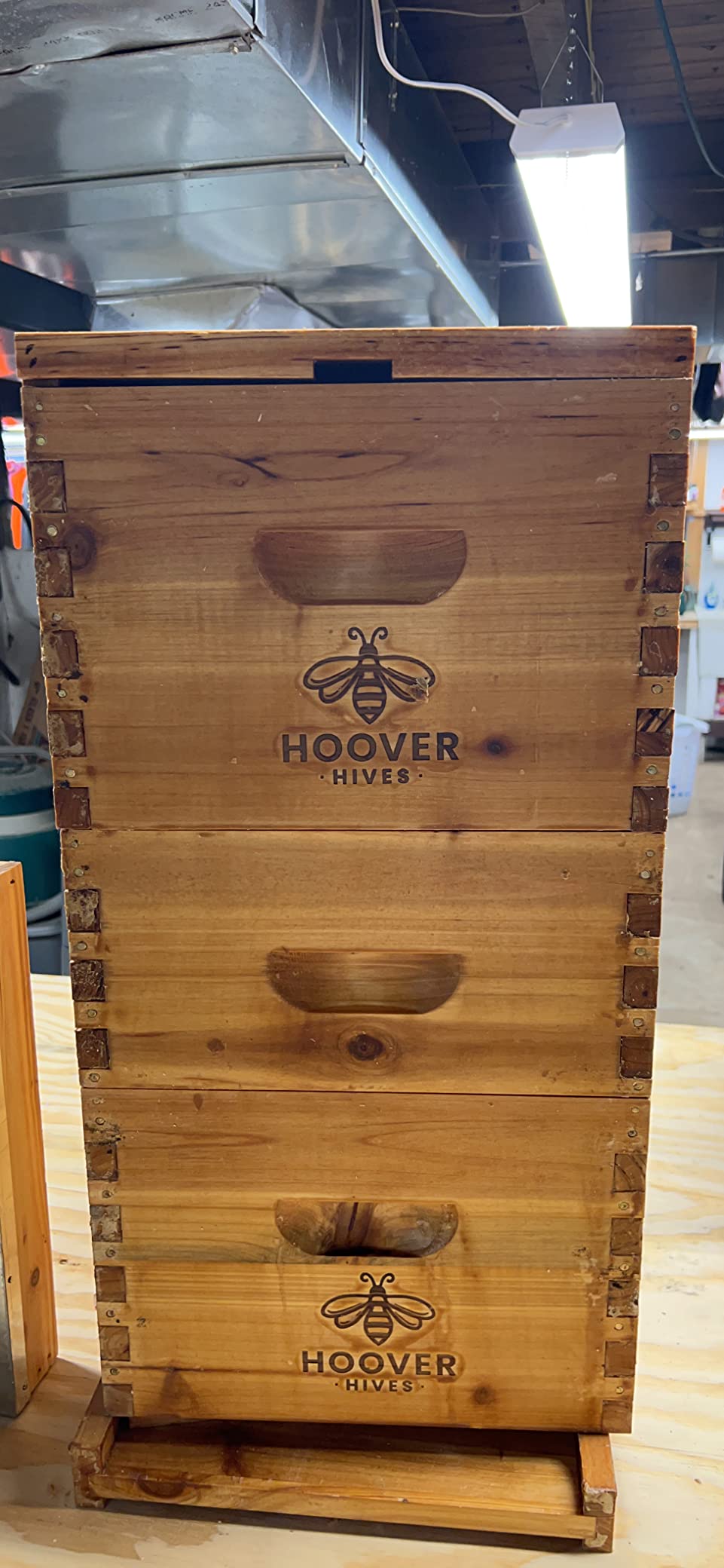Hoover Hives Complete 8-Frame Beehive Kit - Wax-Coated Fir Wood, Includes 2 Deep Brood Boxes, 1 Medium Super, Langstroth Frames & CellTech Foundations - Durable, Weather-Resistant Beekeeping Supplies customer photo 2