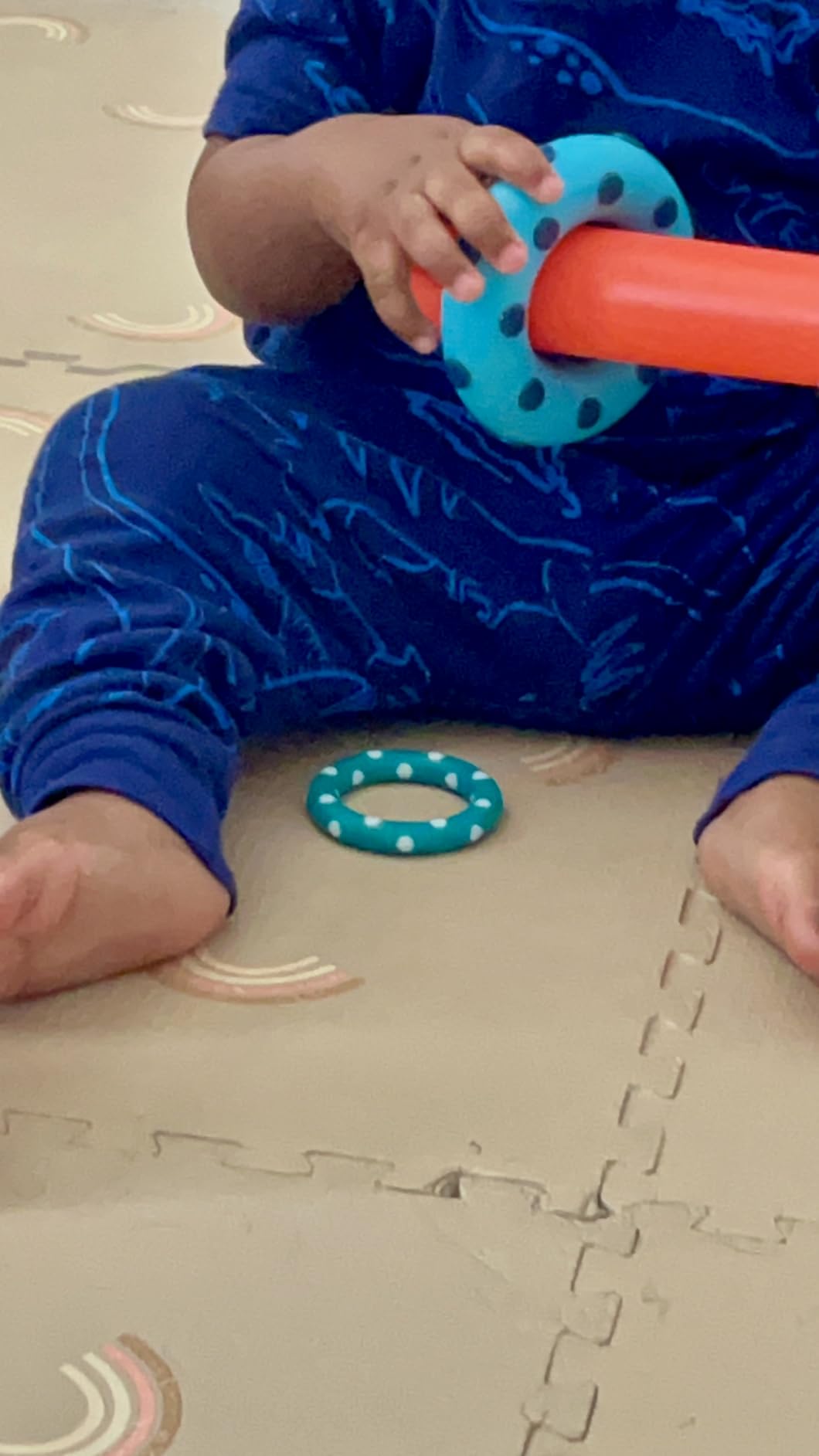 Sassy Stacks of Circles Stacking Ring STEM Learning Toy, Age 6+ Months, Multi, 9 Piece Set customer photo 2