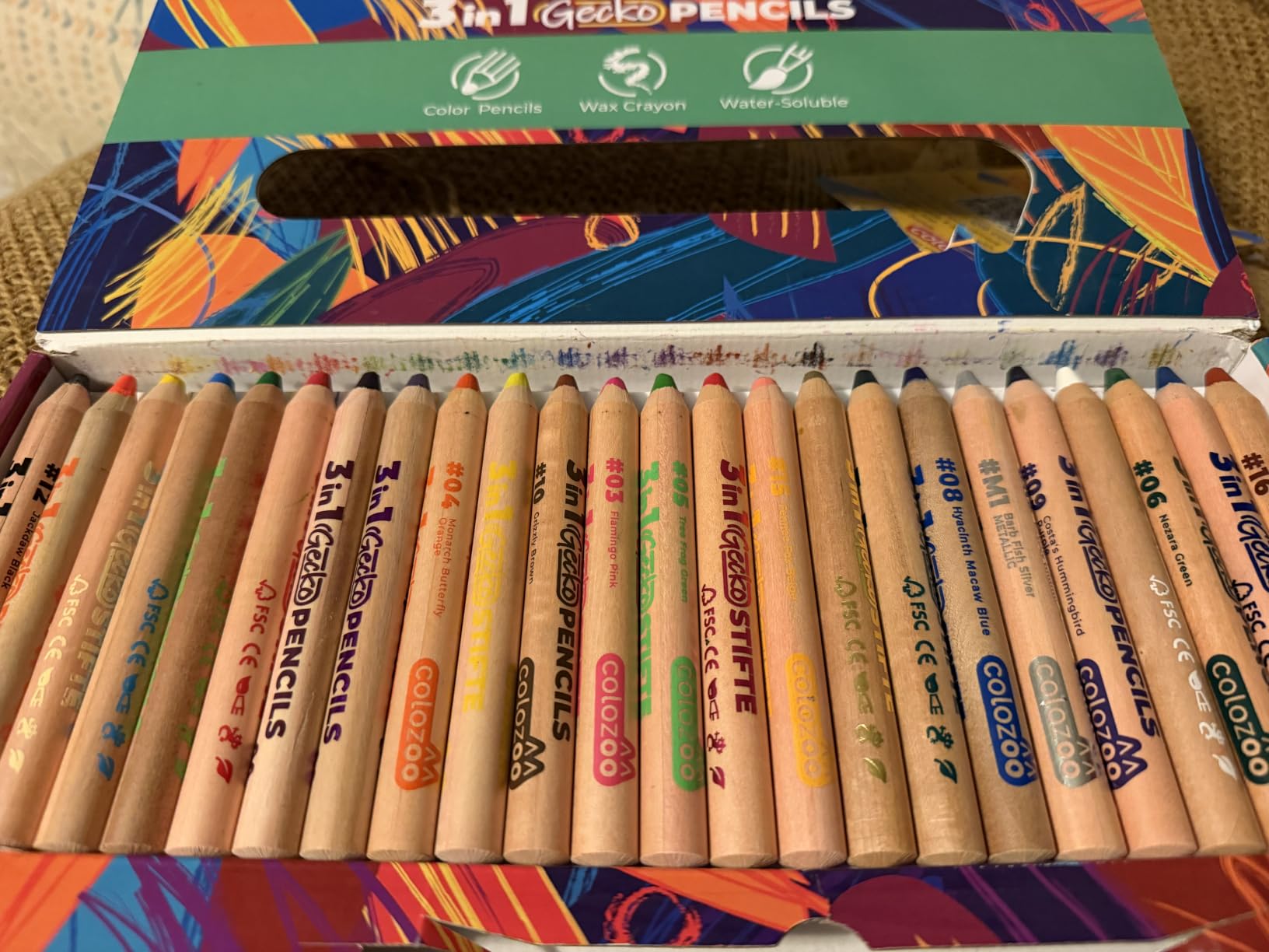3 In 1 Color Pencil Set for Kids -12 Colored Pencil for Toddlers. Fat Coloring Pencils with Brush and Sharpener - Non-Toxic and Vegan Cute Color Pencils Perfect for Toddler Art Supplies customer photo 1