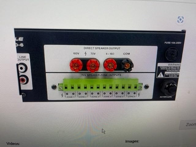 Rockville RCS350-6 350W 6-Zone Stereo 70V Commercial Amplifier Bluetooth | 100V/70V/8 Ohm/4 Ohm, Rack Mount, USB/SD, 3 Mic Inputs, Optical Input, Chime, Zone Volume Controls, 100V Compatible, FM Radio customer photo 1