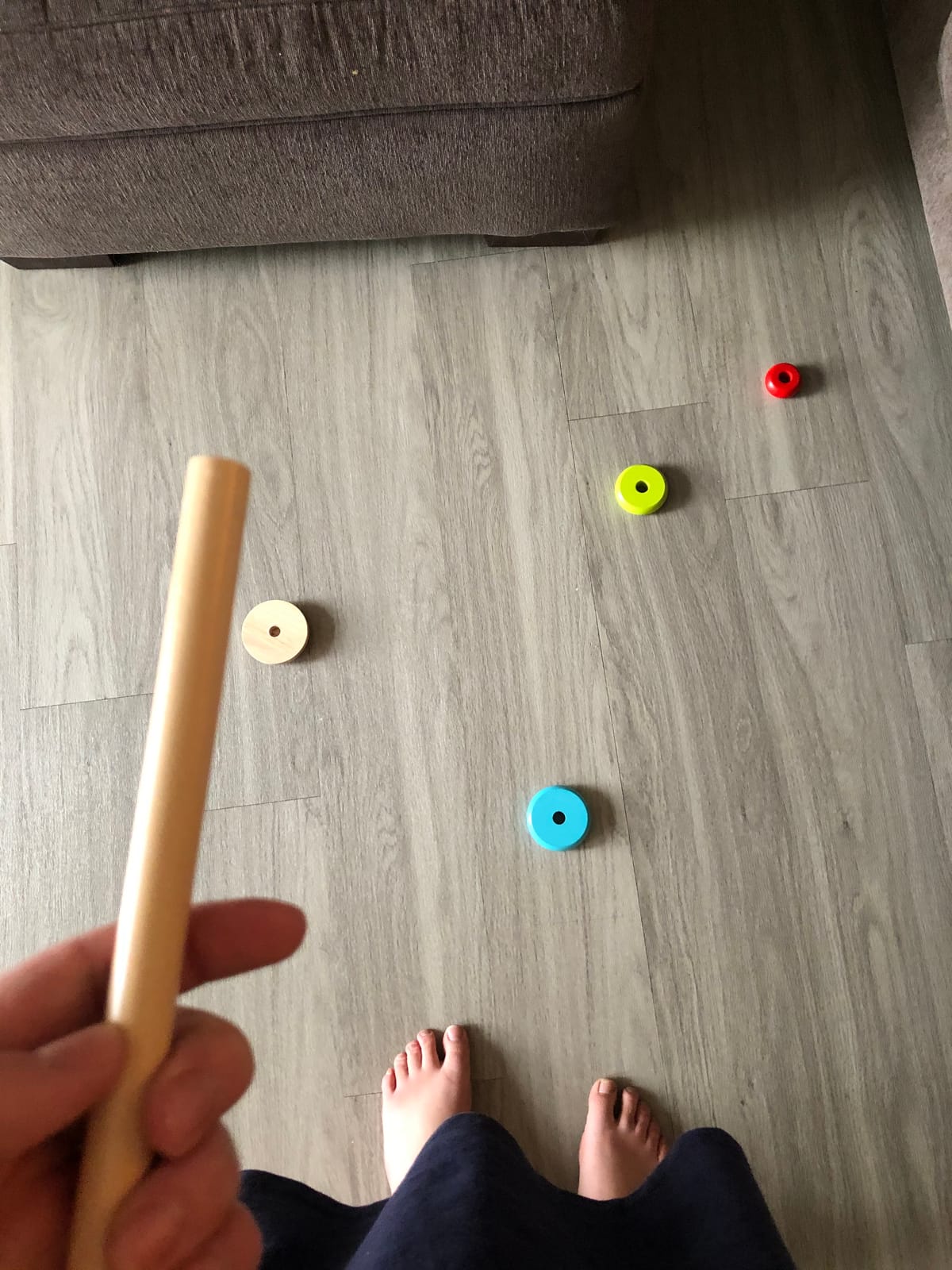 Stacking Rings Toy Wooden Rainbow Stacker customer photo 2