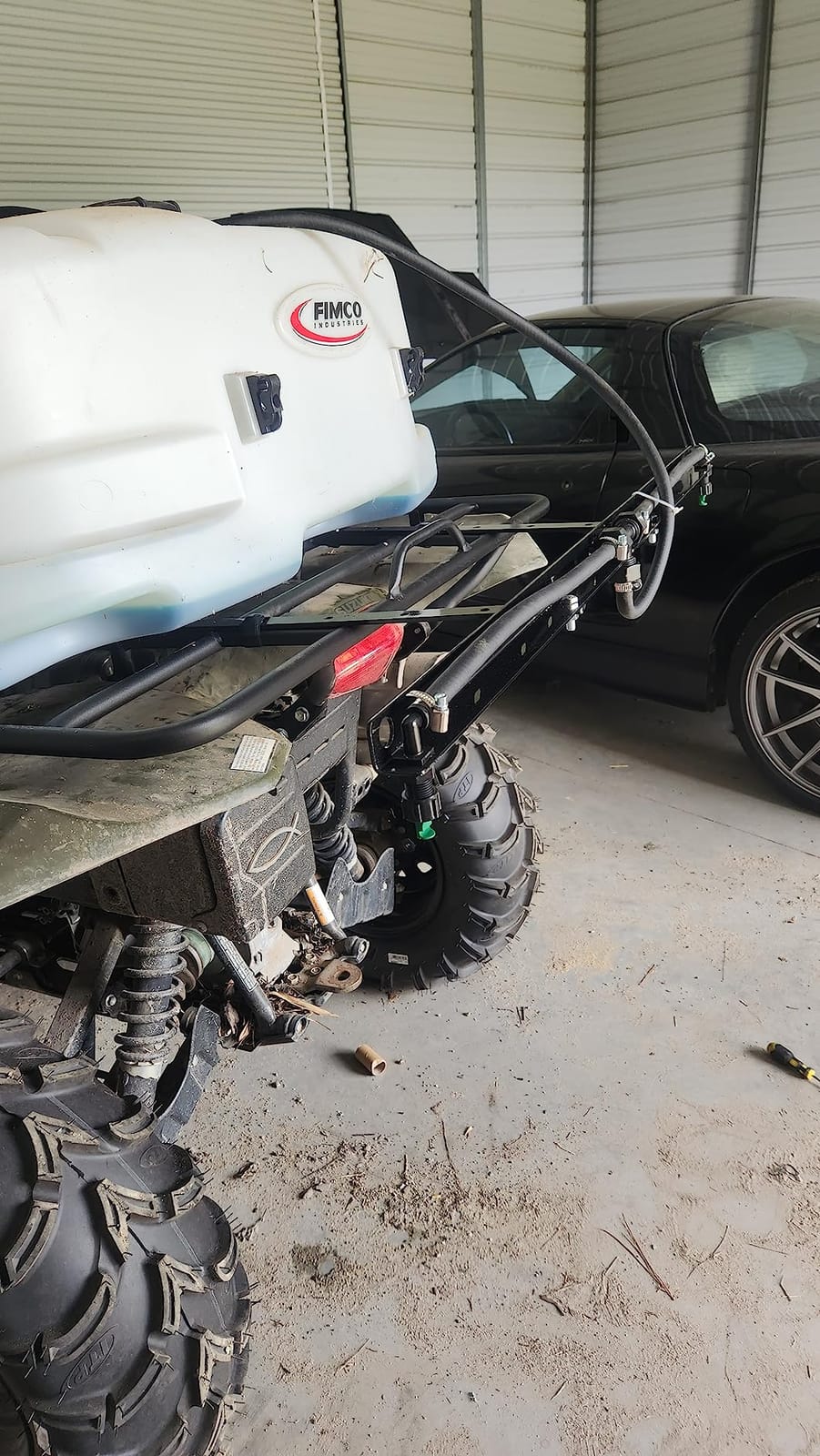 Chapin 6428 ATV Boom Kit with 7 Ft. Spray Pattern, Adjustable Height Brackets, Powder Coated Steel Frame, Fits Most ATV and Lawn Trailers, Black customer photo 1