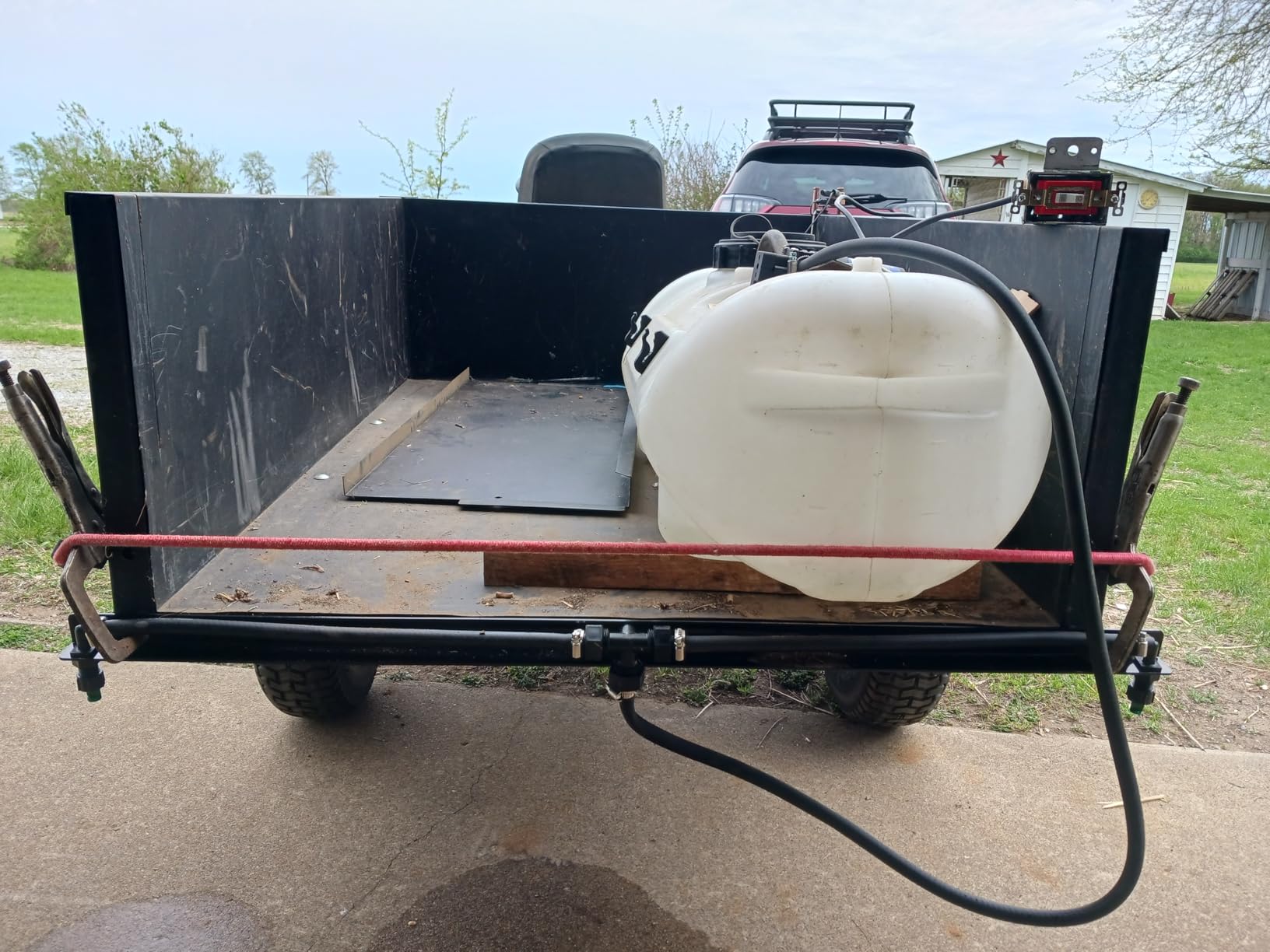 Chapin 6428 ATV Boom Kit with 7 Ft. Spray Pattern, Adjustable Height Brackets, Powder Coated Steel Frame, Fits Most ATV and Lawn Trailers, Black customer photo 2