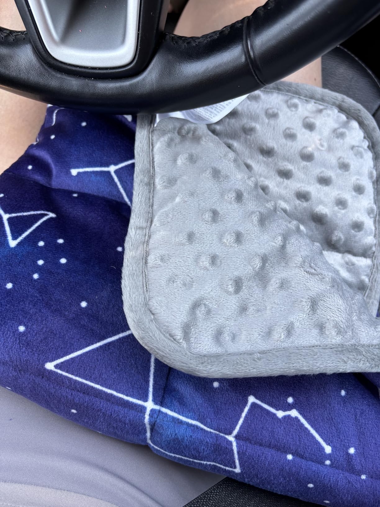Florensi Weighted Lap Pad 5 lb 20 x 23 in Blue Sensory Relax Blanket customer photo 2
