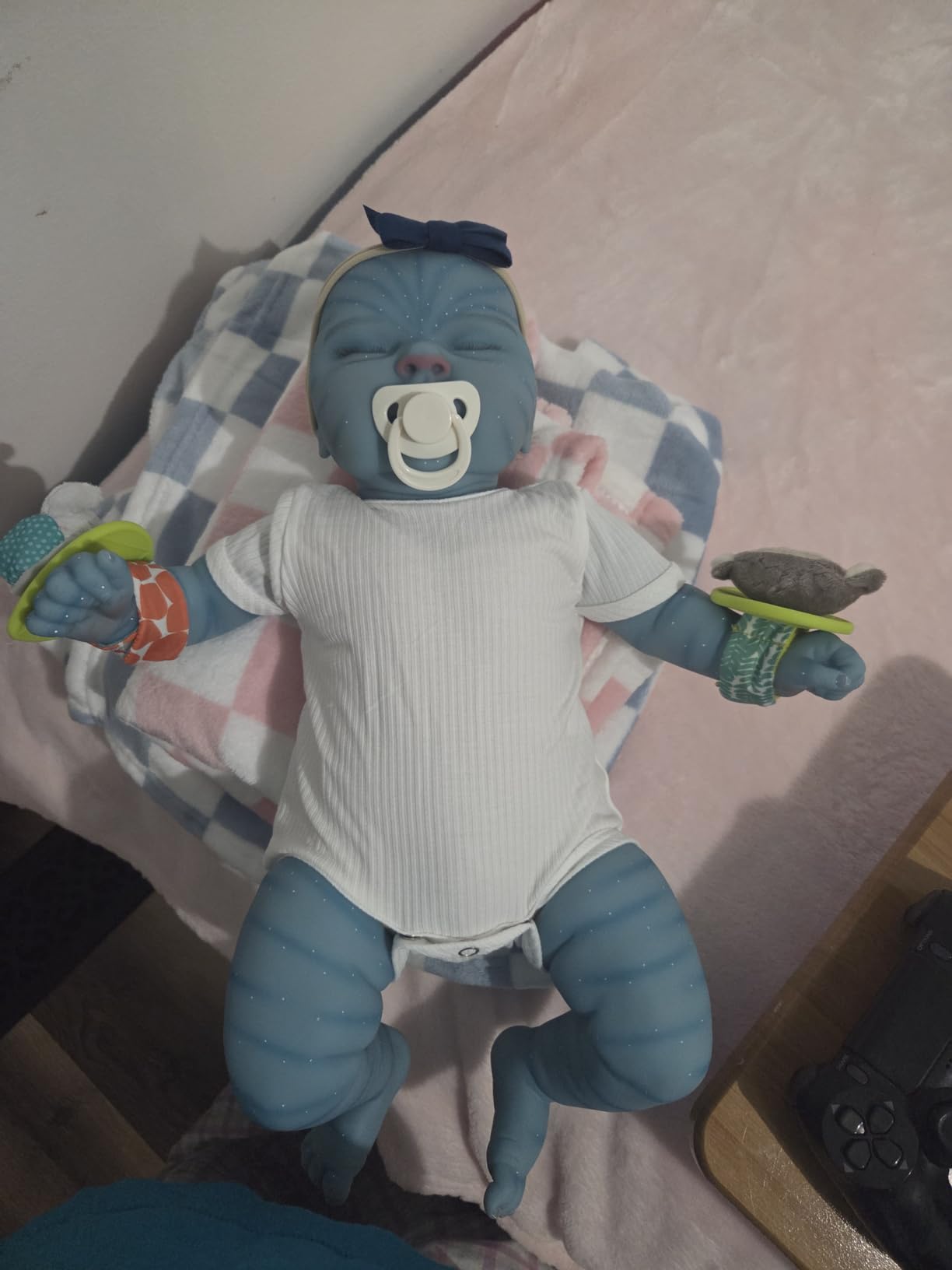 Bright Starts Snuggle & Teethe BPA-Free Crinkle Teething Plush Baby Toy - Elephant customer photo 1