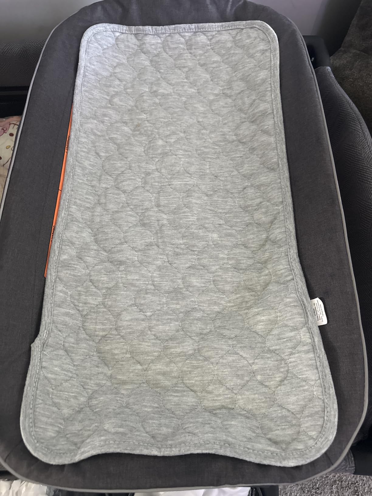 BlueSnail Quilted Thicker Waterproof Changing Pad Liners 3 Count(Gray 13” x 27”) customer photo 2