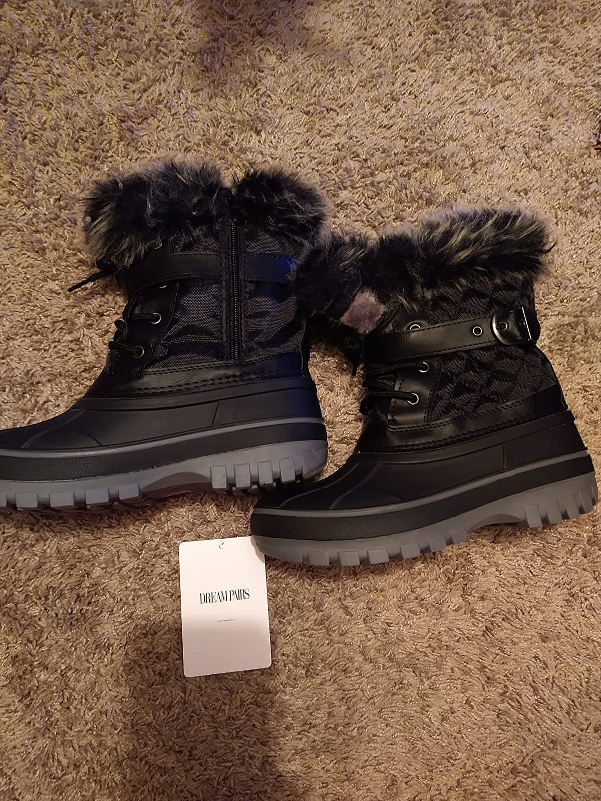 DREAM PAIRS Girls Snow Waterproof Winter Boots customer photo 2