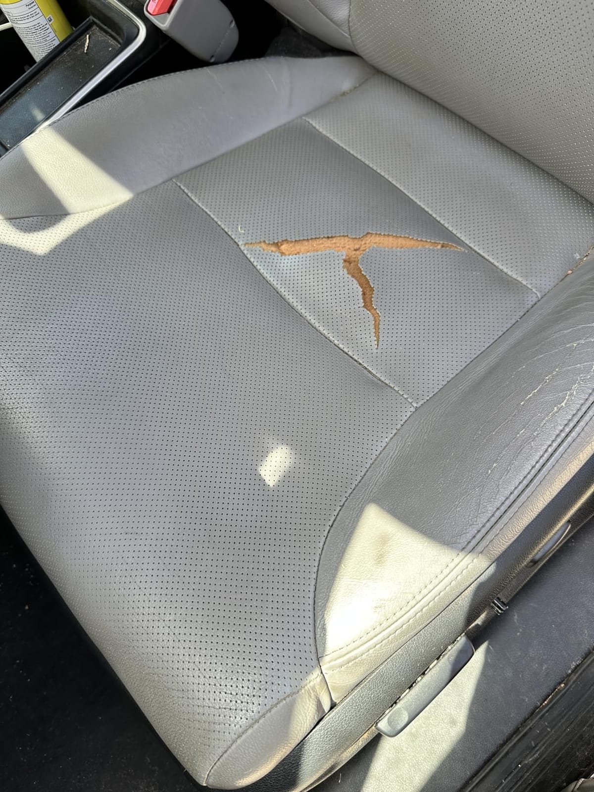Black Panther Luxury Polyvinyl Car Seat Cover Front Bottom Seat Cushion Cover, Anti-Slip and Wrap Around The Bottom, Fits 95% of Vehicles - 1 Piece,Beige customer photo 2