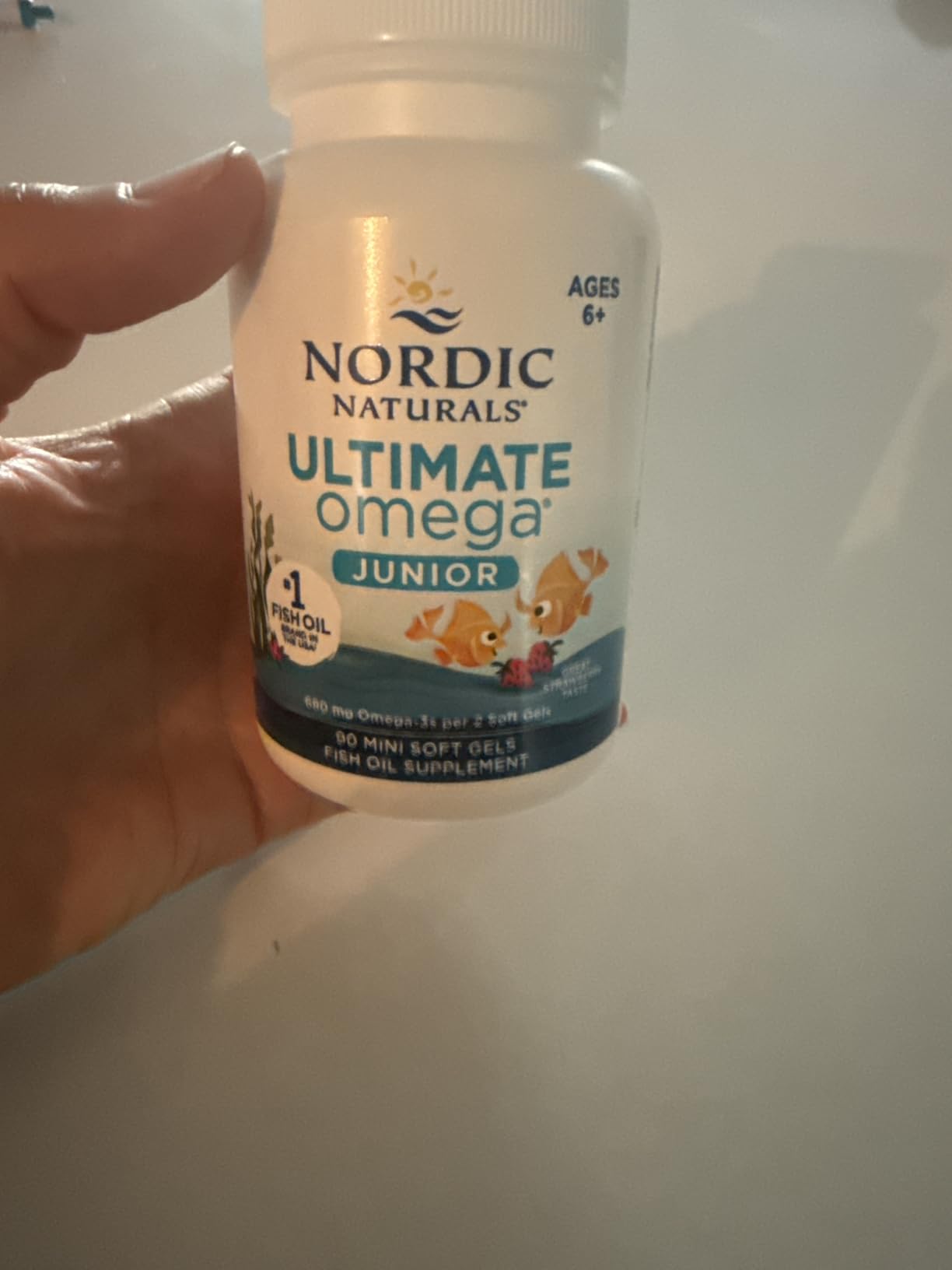 Nordic Naturals Ultimate Omega Jr. for Kids, Strawberry - 120 Mini Soft Gels customer photo 1