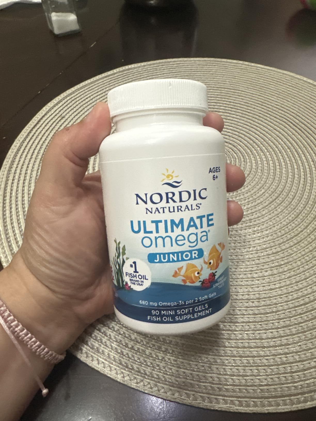 Nordic Naturals Ultimate Omega Jr. for Kids, Strawberry - 120 Mini Soft Gels customer photo 2