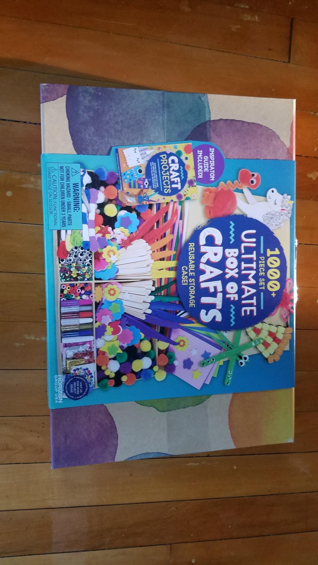 Made By Me Ultimate Craft Box, Art & Craft Activities 1000 Piece Set, Storage Case, Great for Preschool Arts & Crafts, Adult & Group Projects, Craft Box for Kids Girls & Boys customer photo 1