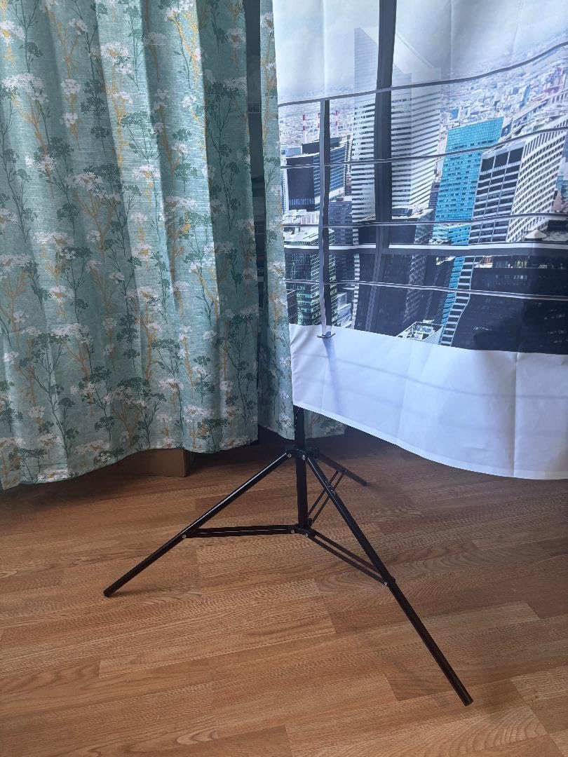 HYJ-INC 10ft x 8.5ft Adjustable Photography Backdrop Support System Photo Video Studio Muslin Background Stand Kit with Carry Bag customer photo 1