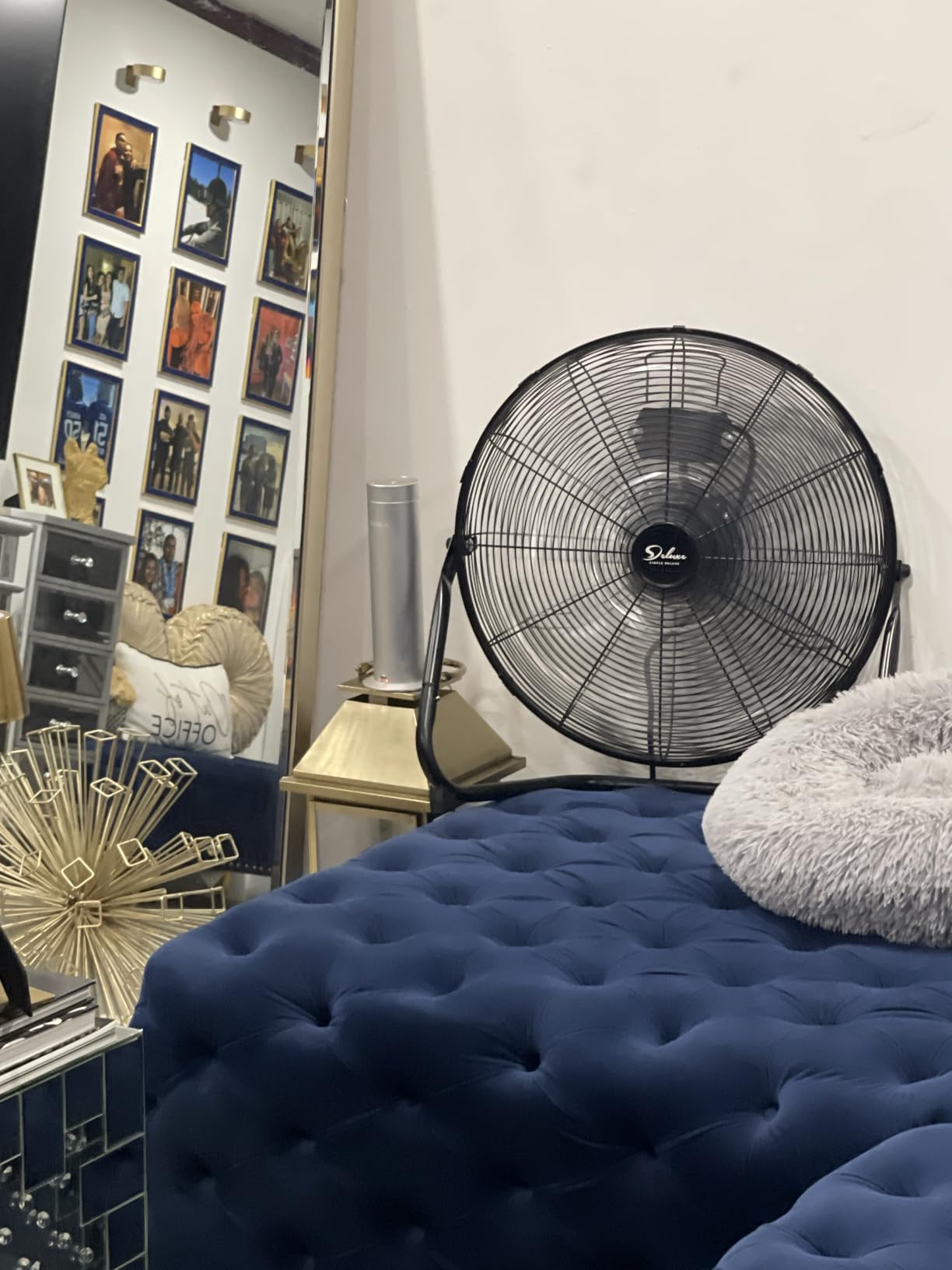 Simple Deluxe 20 Inch 3-Speed High Velocity Heavy Duty Metal Industrial Floor Fan for Warehouse, Workshop, Factory and Basement, Black, 1 Pack customer photo 1