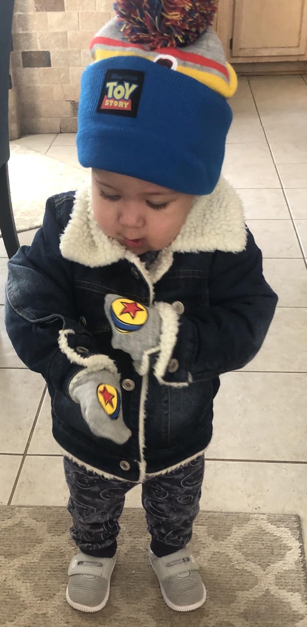 Boys' Denim Jacket Outerwear, 12M-14 Years customer photo 1