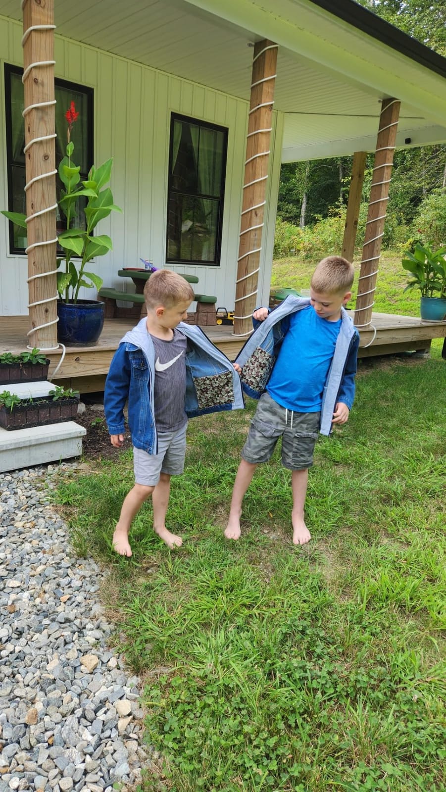 Boys' Denim Jacket Outerwear, 12M-14 Years customer photo 2
