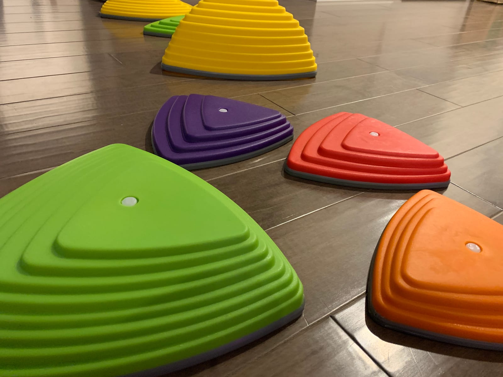 Special Supplies Stepping Stones for Kids Indoor and Outdoor Balance Blocks Promote Coordination, Balance, Strength Child Safe Rubber, Non-Slip Edging customer photo 1
