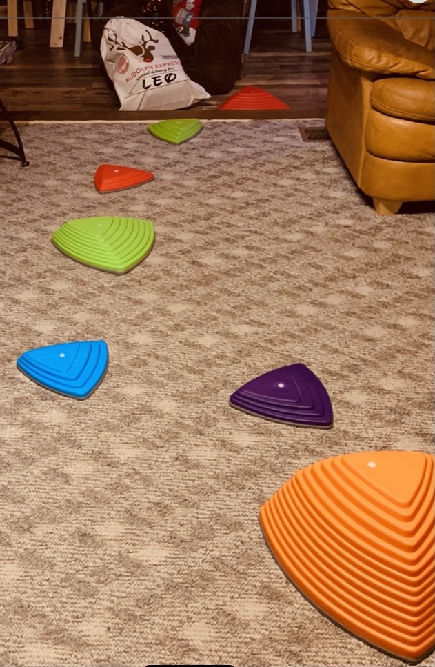Special Supplies Stepping Stones for Kids Indoor and Outdoor Balance Blocks Promote Coordination, Balance, Strength Child Safe Rubber, Non-Slip Edging customer photo 2
