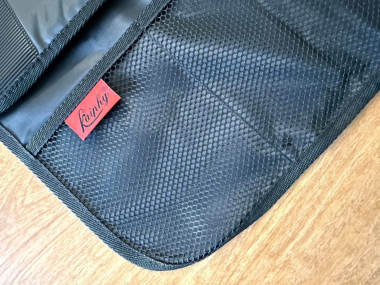 Kaiphy Car Seat Protector - Seat Protection Mat - Thick Padding - Durable, Waterproof Fabric, Leather Reinforced Corners & 3 Pockets for Handy Storage Black customer photo 1