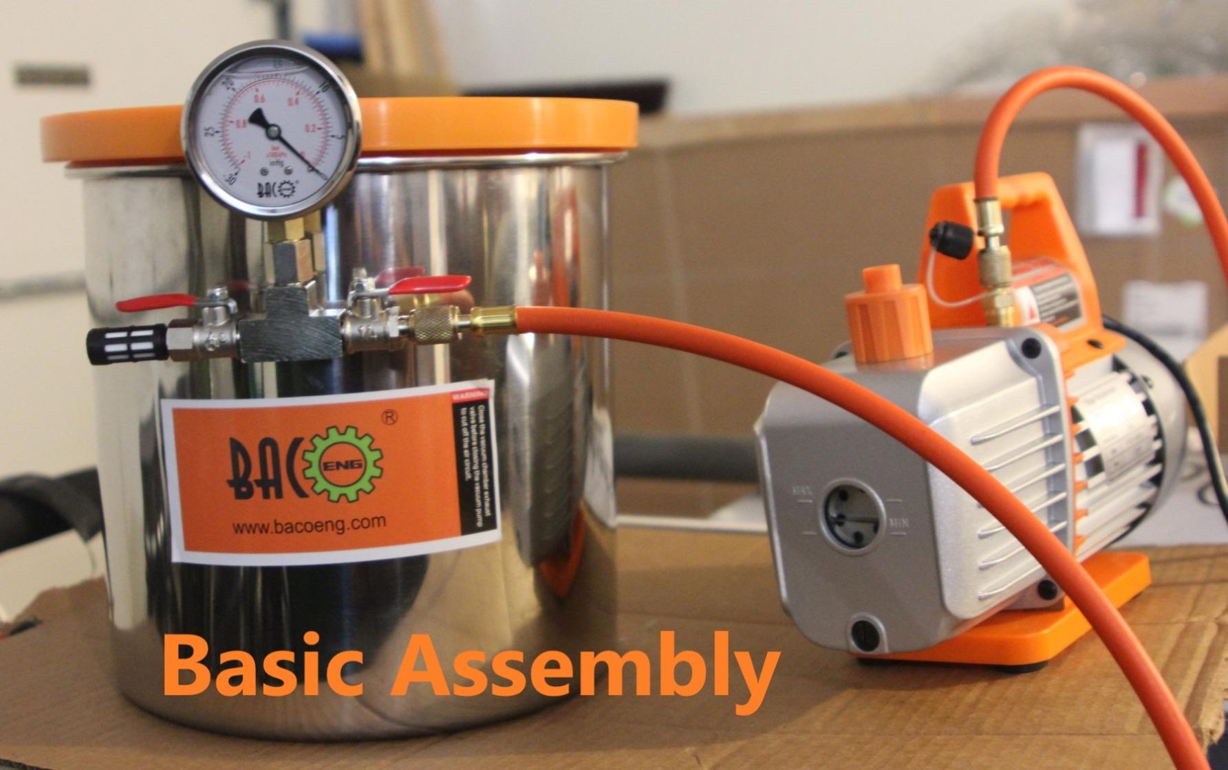 BACOENG 5 Gallon Tempered Glass Lid Vacuum Chamber with Pump customer photo 1