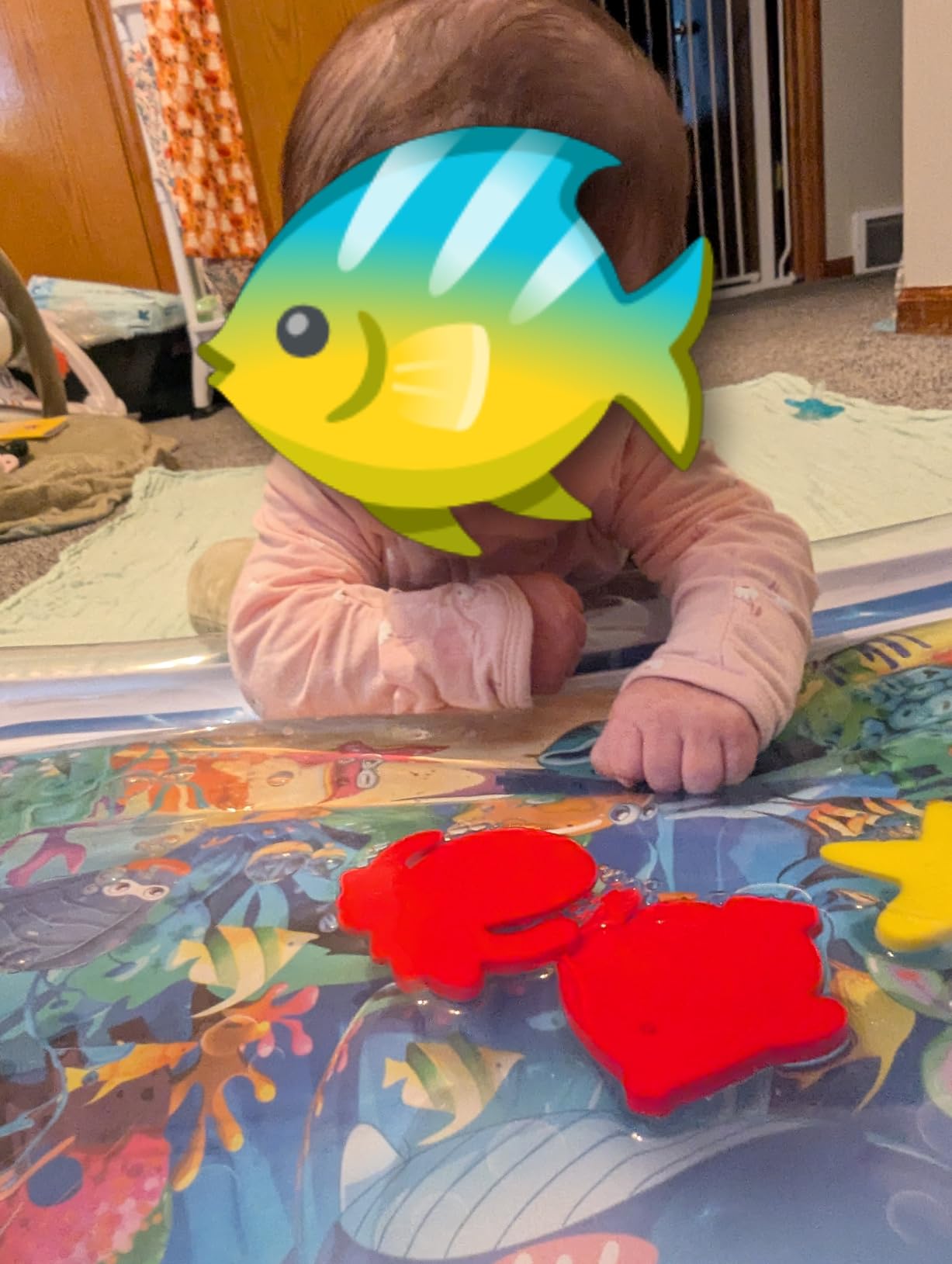 Infinno Inflatable Tummy Time Water Mat, Baby Sensory Toys 3-24 Months customer photo 2