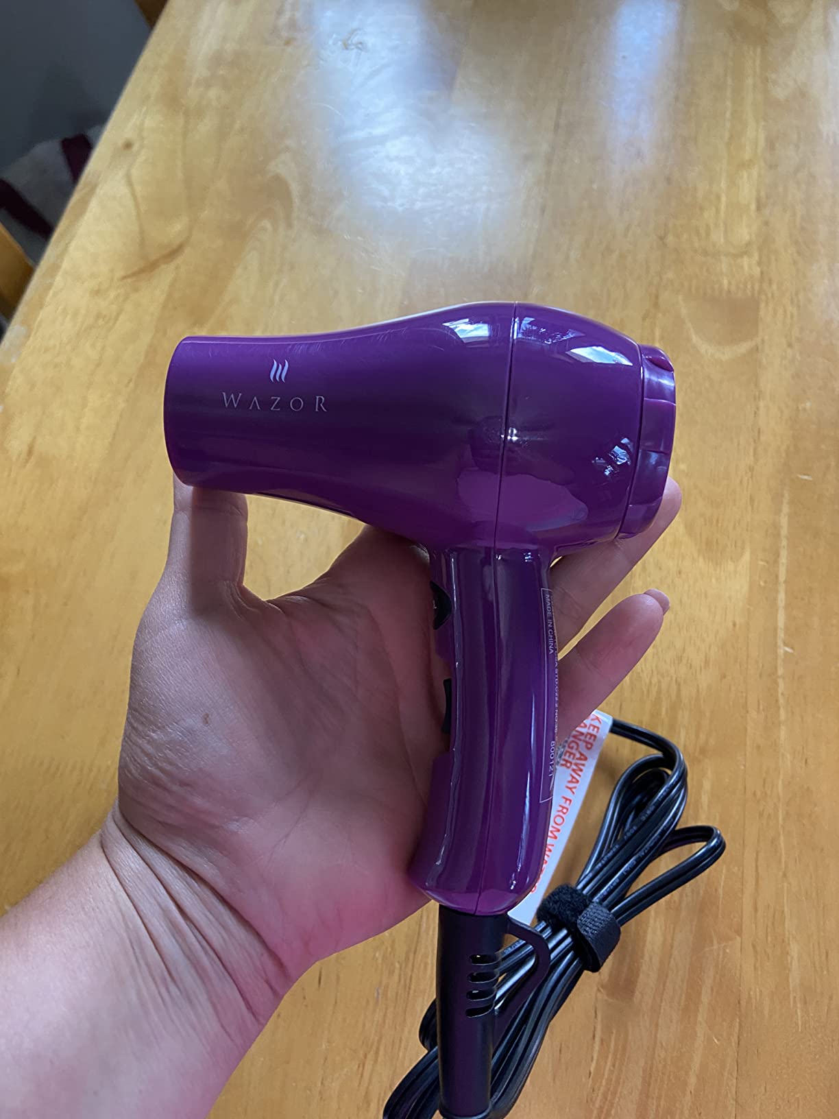 Small Lightweight Hair Dryer for Kids Compact Blow Dryer for RV and Travel 1000W Ionic Dryer with Concentrator customer photo 2