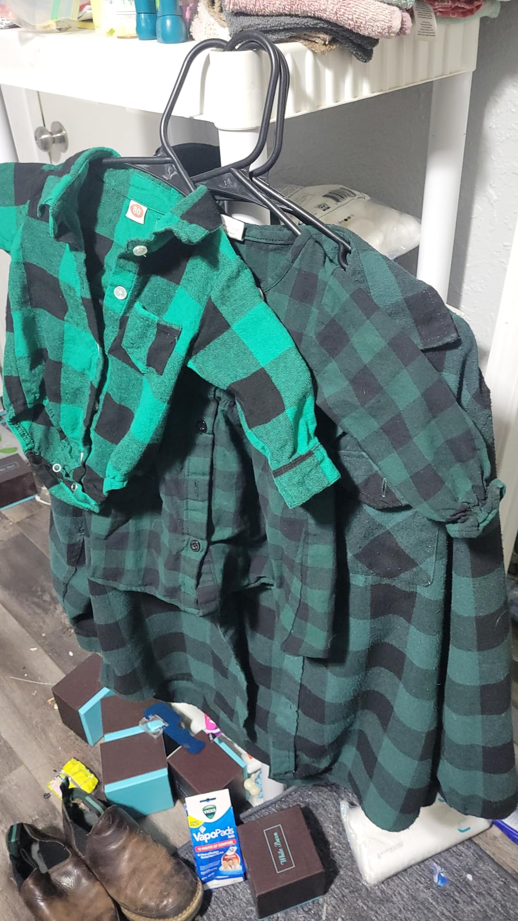 HAPPYMA Newborn Outfit Baby Romper Boy Girls Flannel Bodysuit customer photo 2