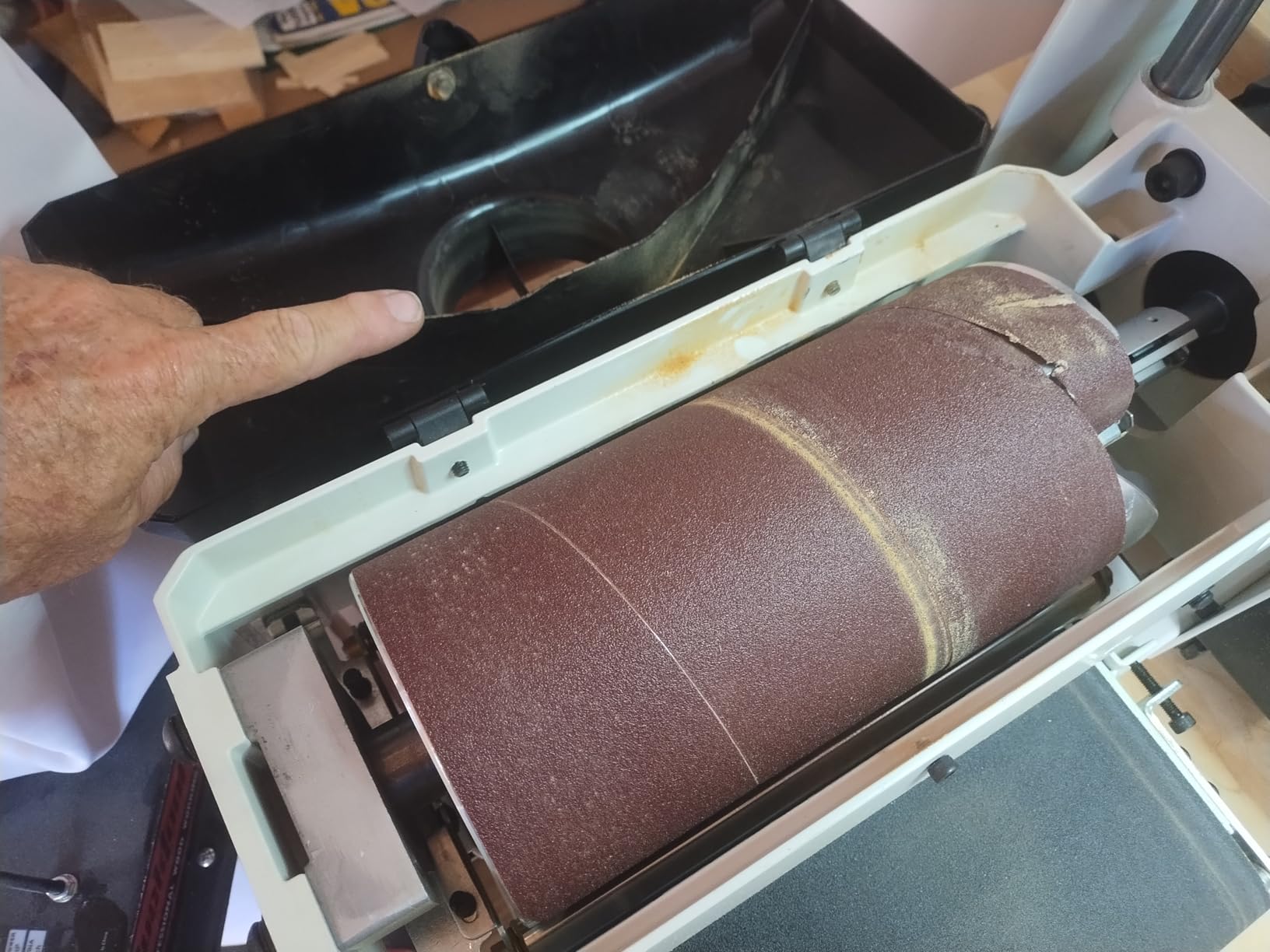JET 10-Inch Benchtop Drum Sander, 1 HP (Model JWDS-1020) customer photo 1