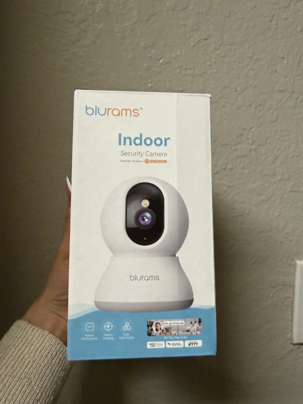 blurams Security Camera, 2K Indoor Camera 360° Pet Camera for Home Security customer photo 1