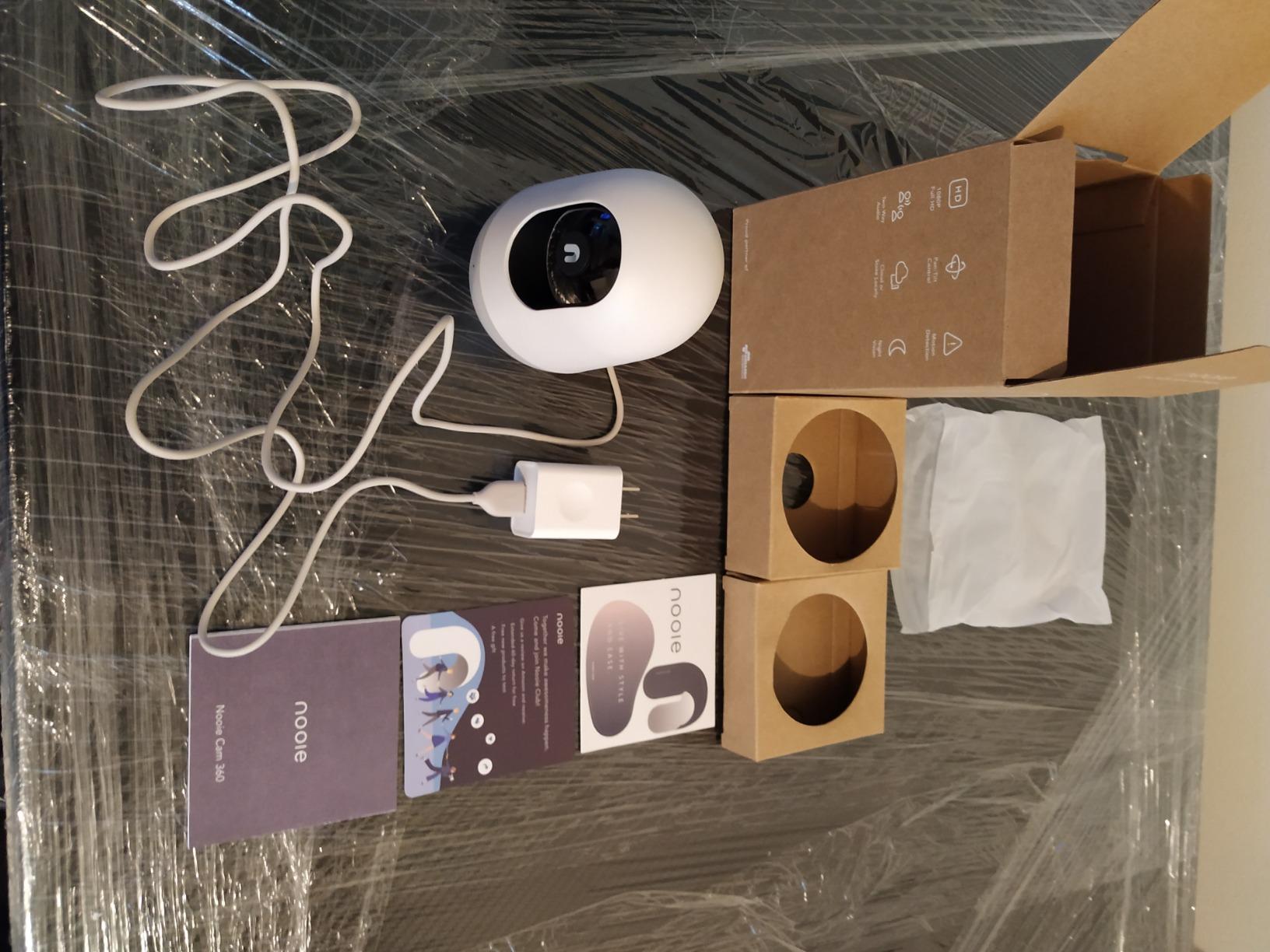 Nooie Baby Monitor with Camera 2 Pack, WiFi Baby Monitor Camera,360-degree 2K, Smart Baby Camera with Motion Tracking, Night Vision,Two Way Audio&Sound Detection,Works with Alexa, SD Card and Cloud customer photo 2