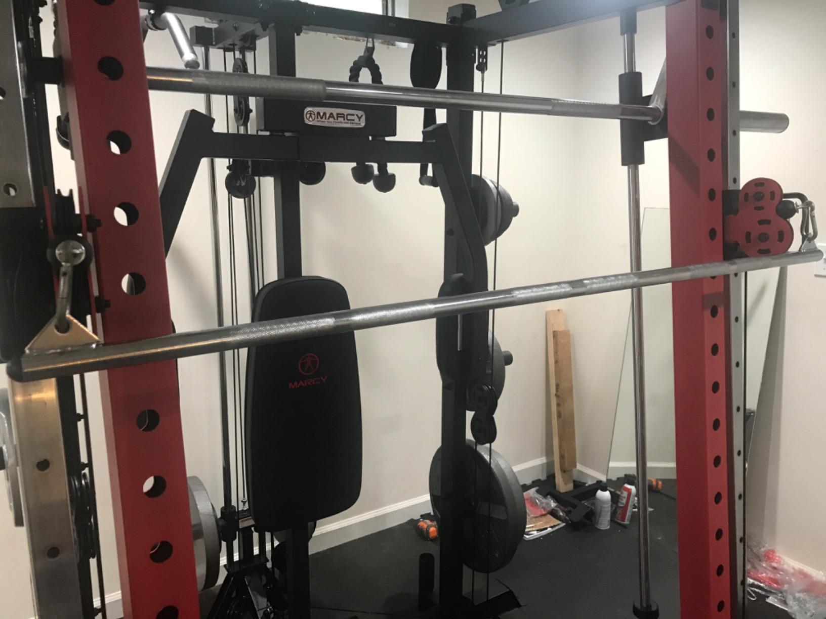 Marcy Smith Machine Cage System Home Gym Multifunction Rack, Customizable Training Station customer photo 2