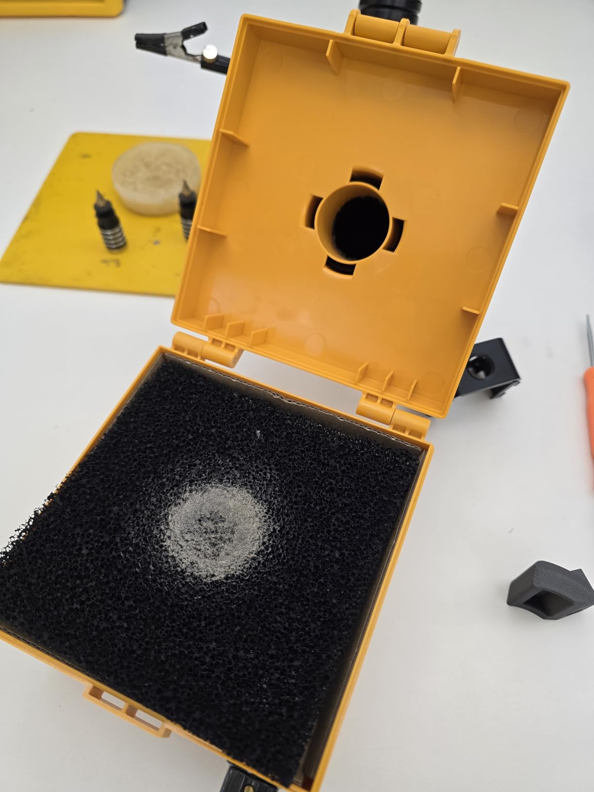 KOTTO Strong Suction Smoke Absorber for Soldering, Welding, 3D Printing | Extractor with Carbon or HEPA Filter [Updated, Hose Pre-Attached] customer photo 2