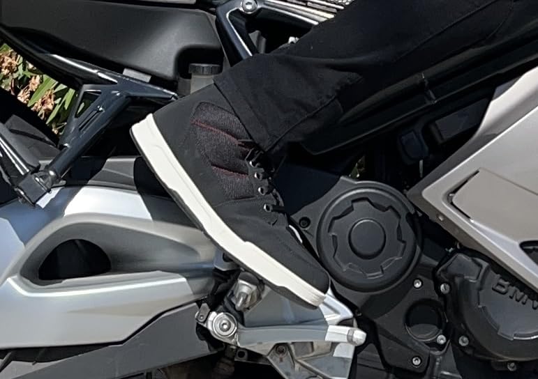 BORLENI Motorcycle Shoes for Men Street and Motocross Riding Boots | Breathable Biker Shoes with Protective Support for Casual Street Riding Model XZ001 customer photo 1