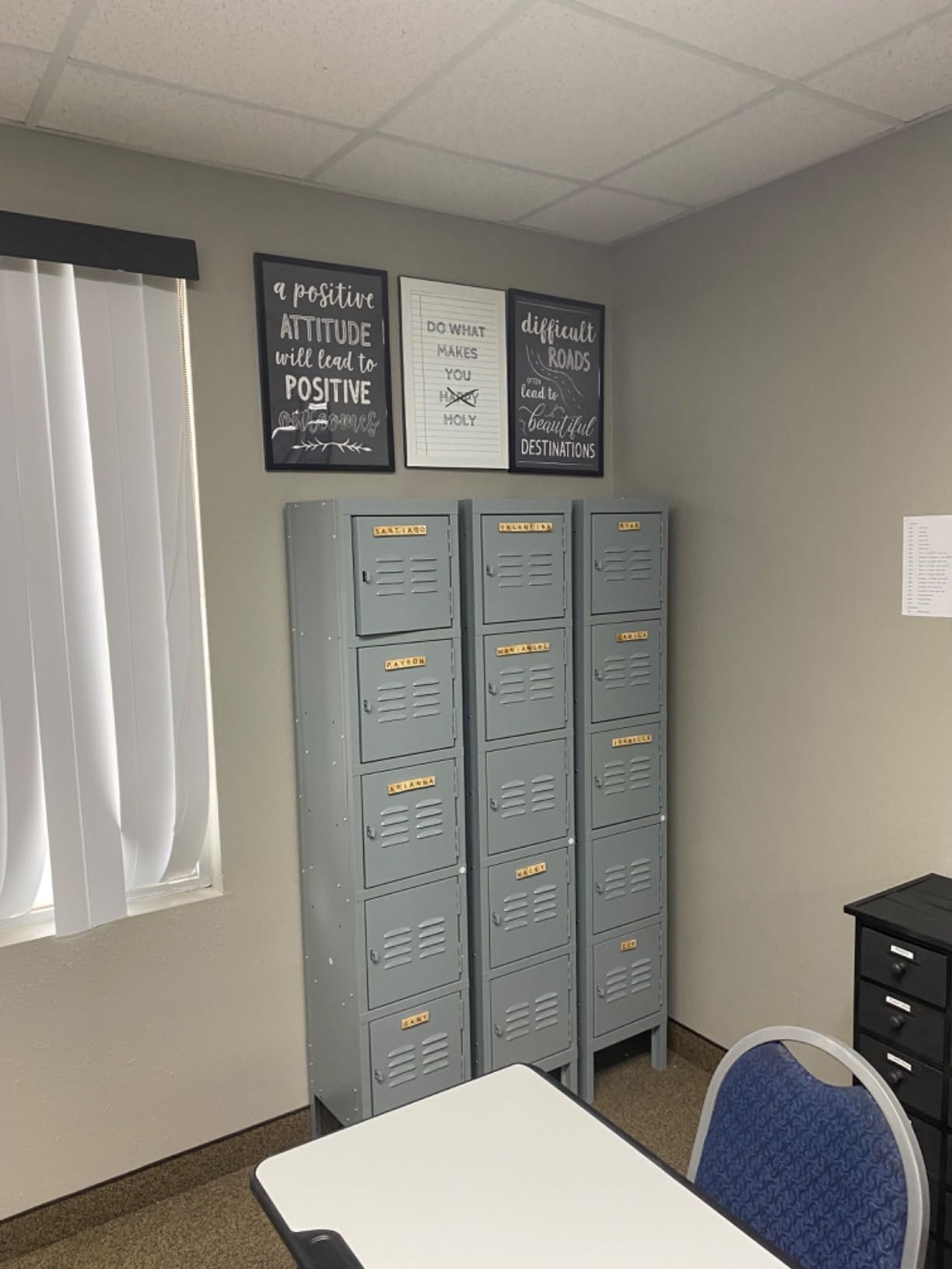 INTERGREAT Metal Locker for School Office Gym Metal Storage Locker Cabinet for Employees Students Steel Locker Triple Tier with 5 Door Gray customer photo 2