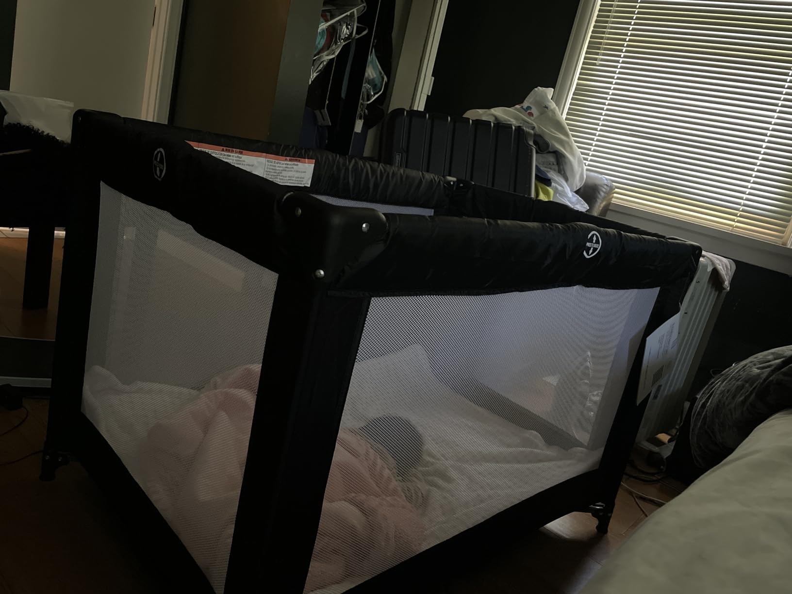 Dream On Me Nest Portable Playard, Lightweight, Foldable, Carry Bag, Pink | Breathable Mesh Sides, ASTM Tested for Infants & Toddlers, 30 Lb Limit, Removable 1-inch Mattress Pad, For Indoor & Outdoor Use customer photo 1