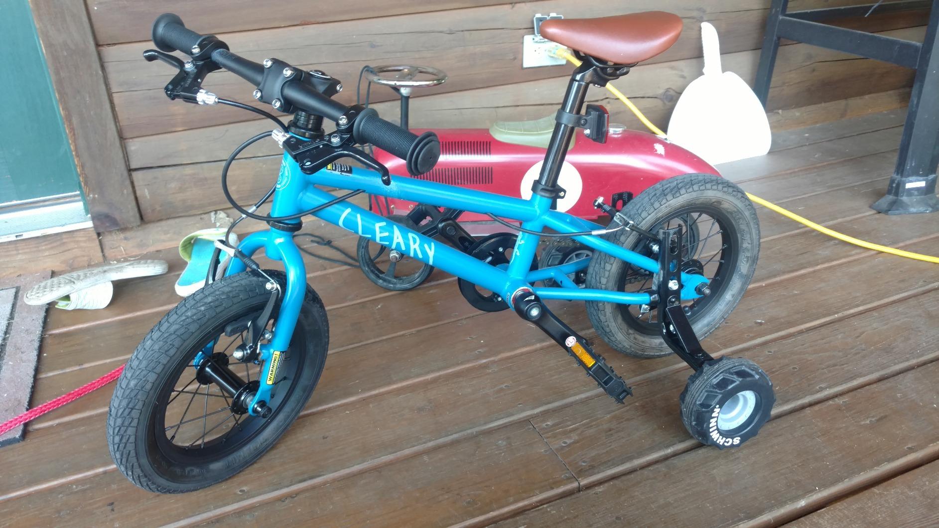 Schwinn Training Wheels for Kids Bikes, Fits 12, 14, 16, 18, 20 Inch Wheel Bicycles, Sturdy Steel Brackets, Easy to Adjust, Two Decal Sets Included customer photo 1