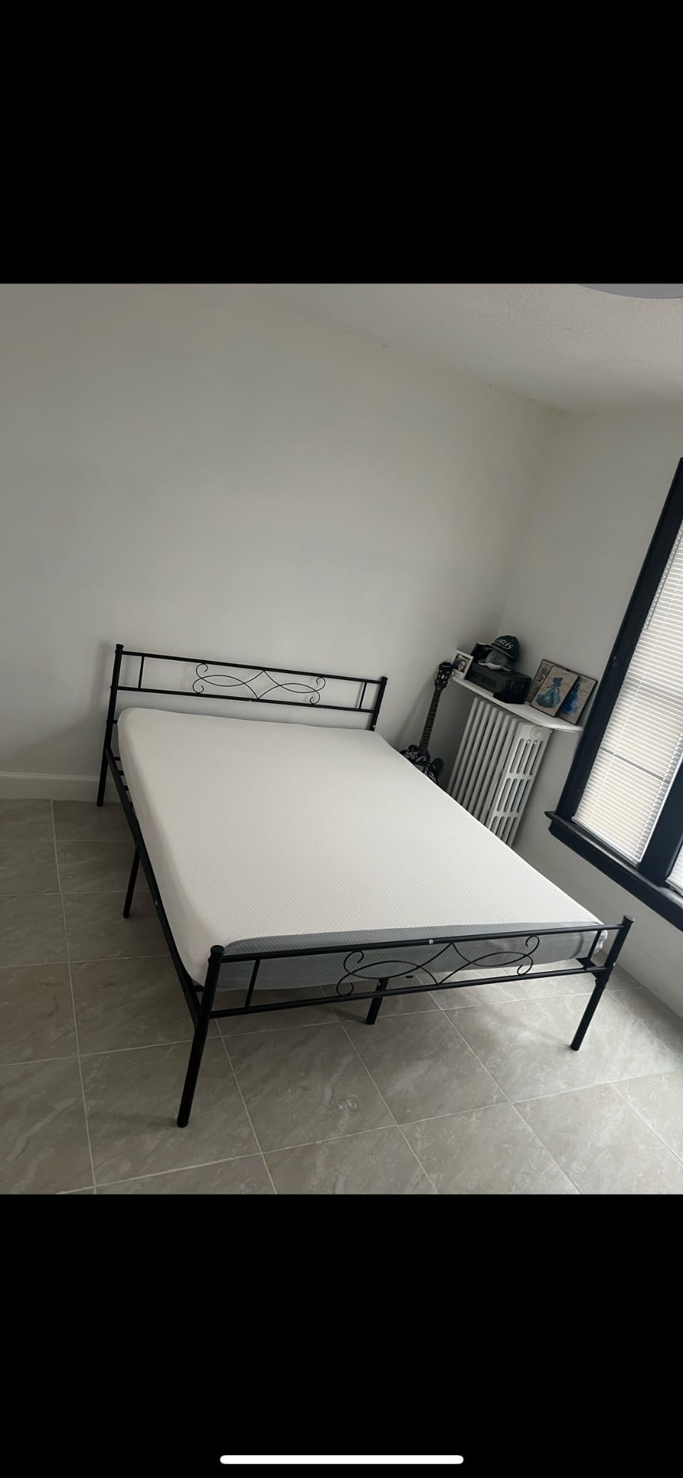 Amazon Basics Memory Foam Mattress, Soft Plush Feel, Breathable, 6 Inch, Twin, White/Grey customer photo 1