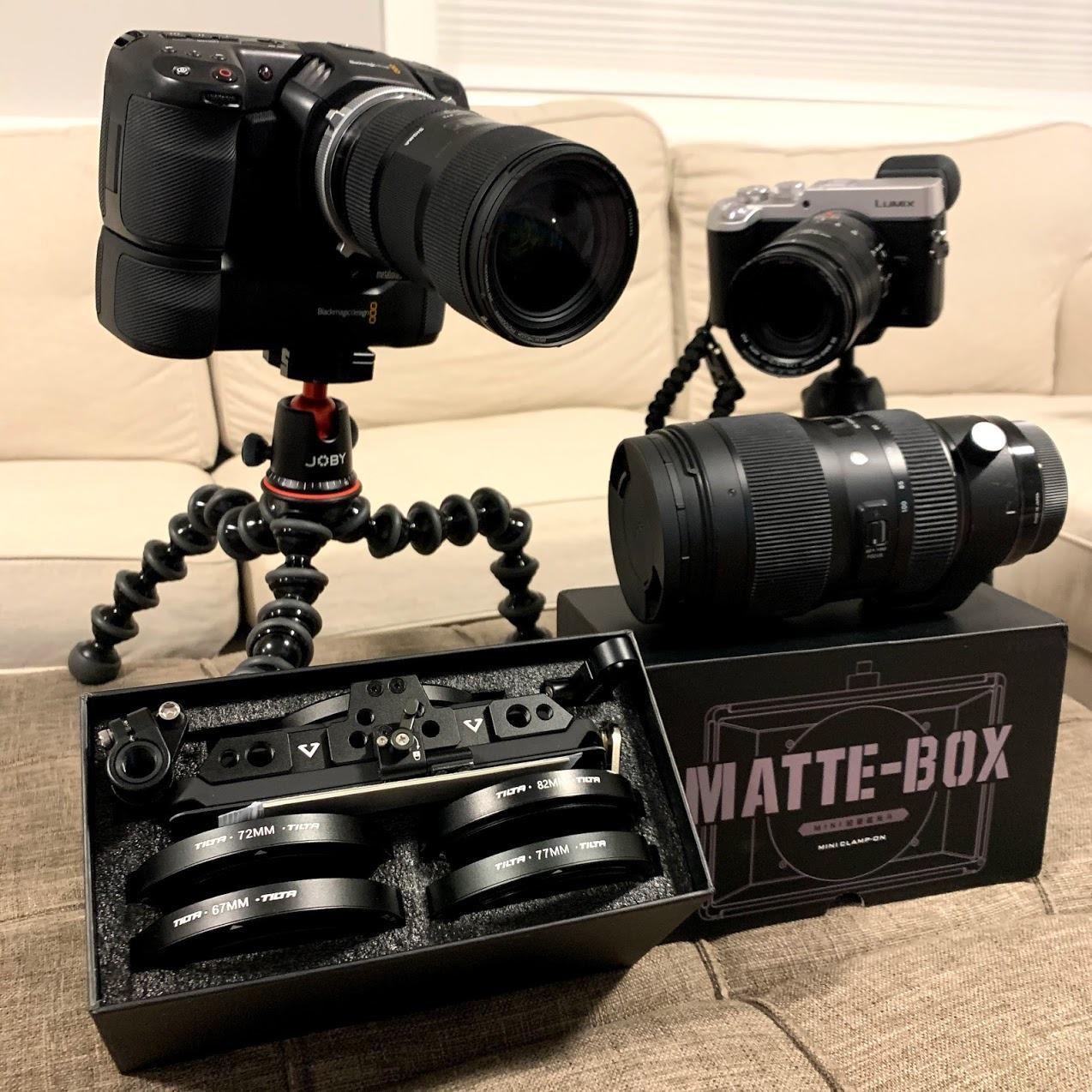 Tilta Mini Matte Box | 15mm Rod Adapter & 4 Lens Adapters | Lightweight | Filter Support | Top Flag | Dual Cold Shoe Mount | Designed for Mirrorless, DSLR | MB-T15 customer photo 1