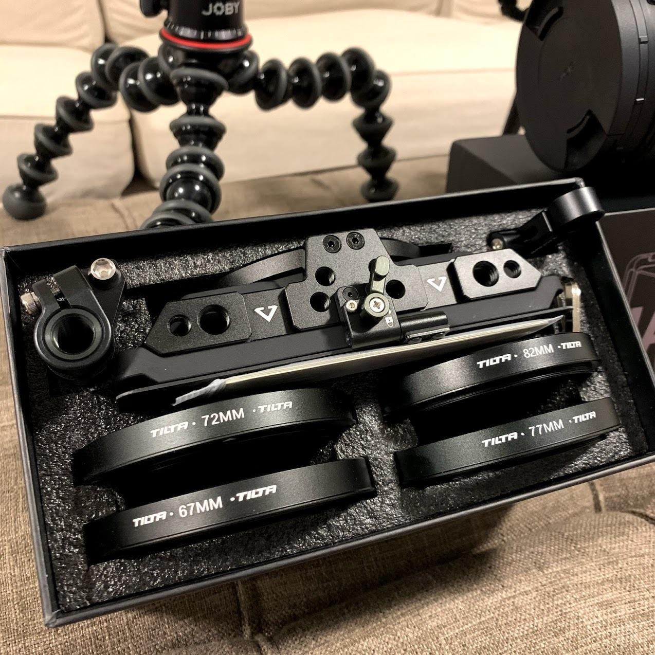 Tilta Mini Matte Box | 15mm Rod Adapter & 4 Lens Adapters | Lightweight | Filter Support | Top Flag | Dual Cold Shoe Mount | Designed for Mirrorless, DSLR | MB-T15 customer photo 2