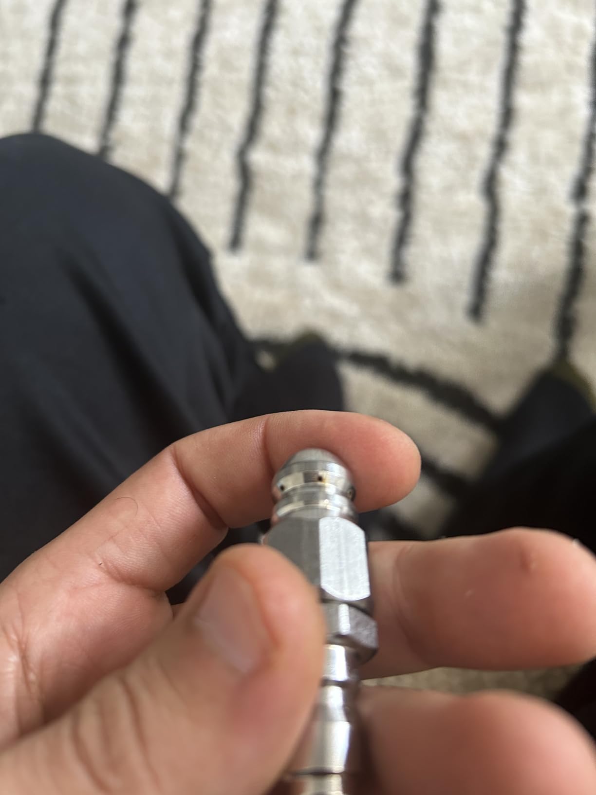 MIZORLIE Pressure Washer Sewer Jetter Nozzle Stainless Steel, 1/4'' Connector | Mini Compact Durable Jet Nozzle, Pressure Drain Hose Nozzle, 1/4'' Quickly Connector, 5000 PSI (1 set) customer photo 2