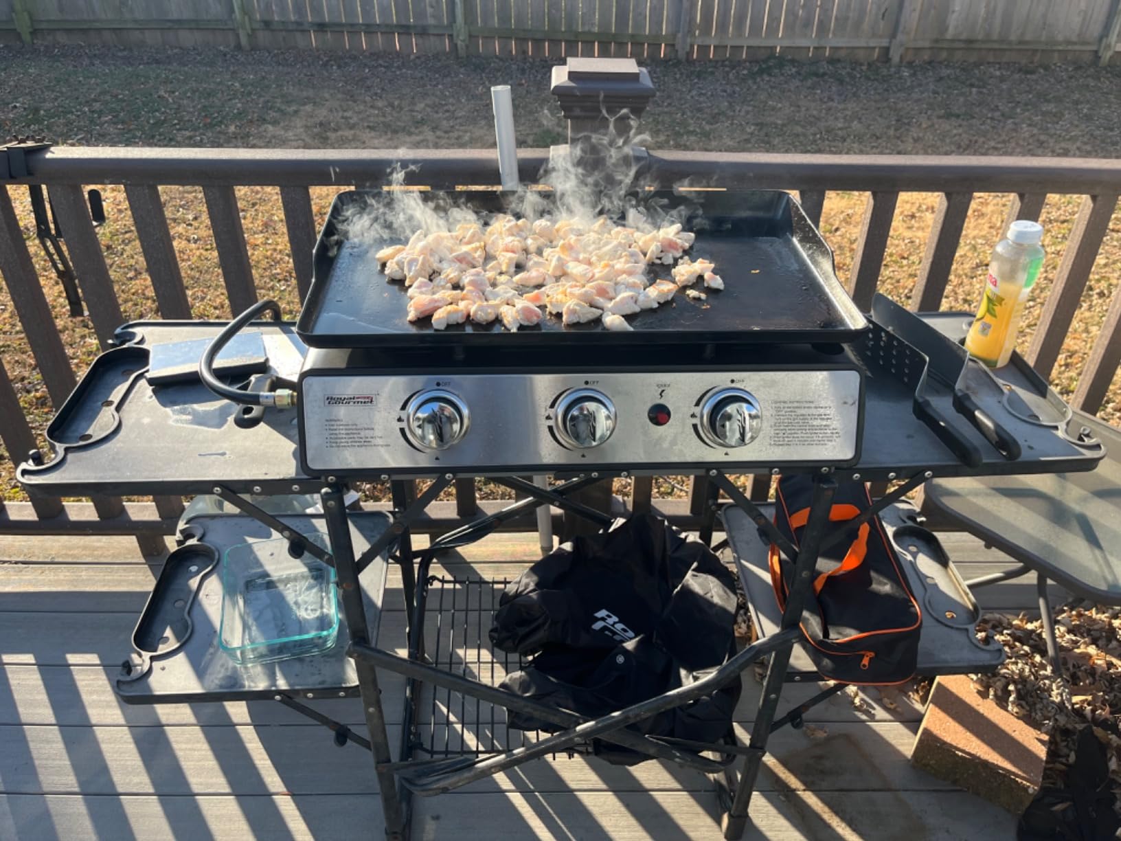 Royal Gourmet PD1301S Portable 3-Burner Tabletop Gas Griddle customer photo 1