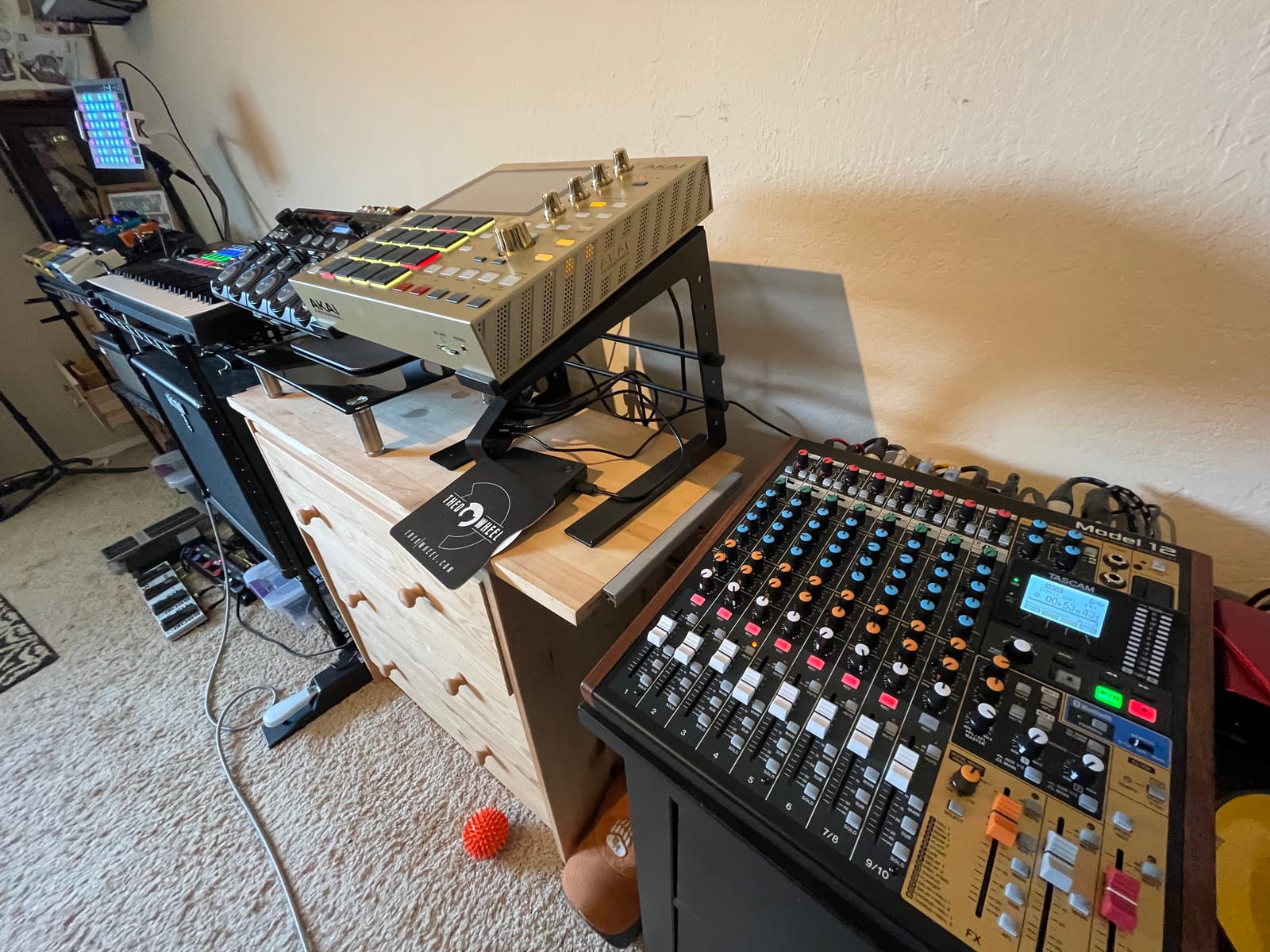 Tascam Model 12 All-in-One 12-track Digital Multitrack Mixing and Recording Studio, Mixer, USB Audio Interface and DAW Controller customer photo 2