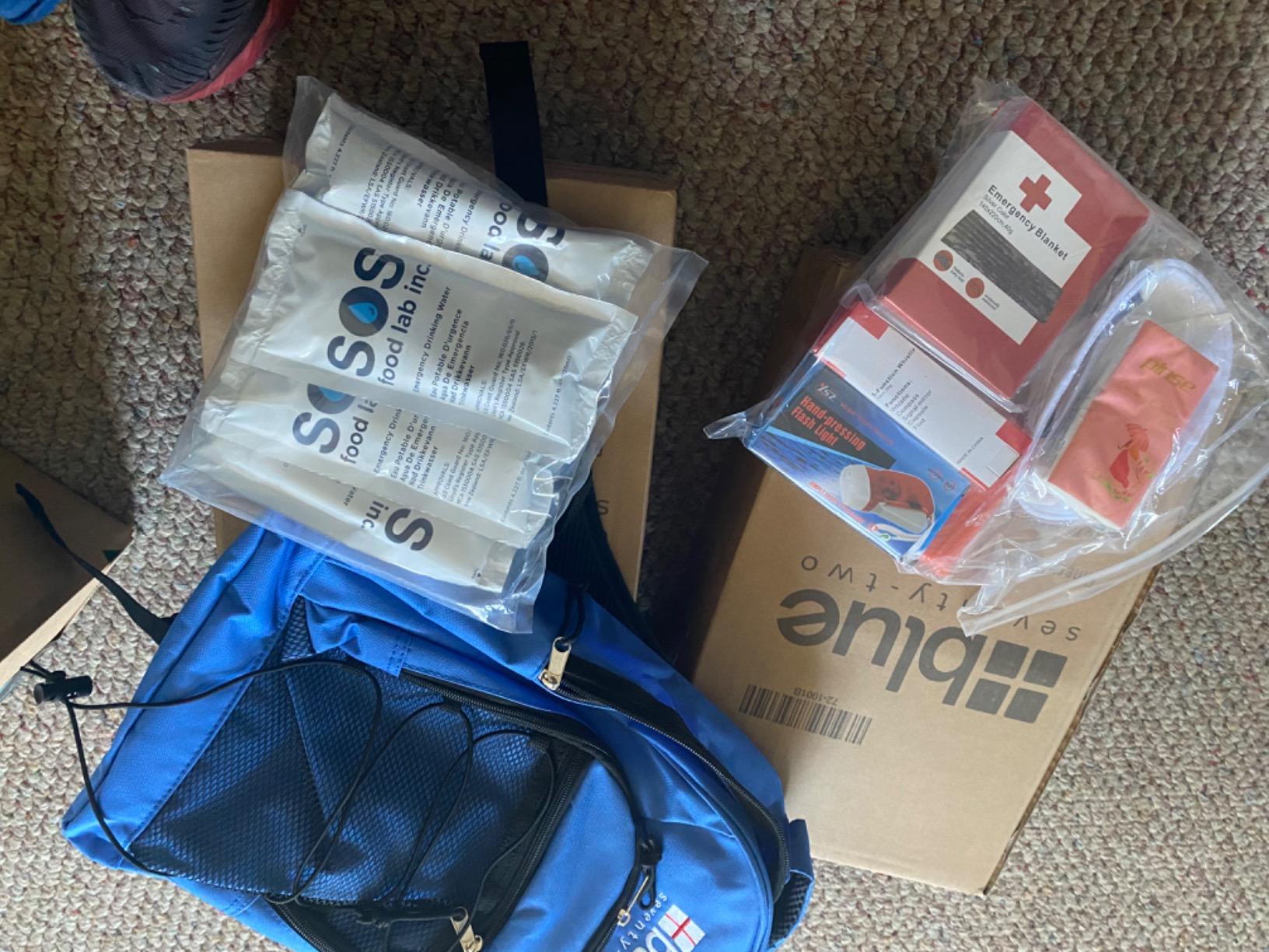 Blue Coolers Blue Seventy-Two | 72 Hour Emergency Backpack Survival Kits for 1 Person | Survival Kit for Wildfires, Earthquakes, Tornado, Hurricane, and Other Emergencies… customer photo 1